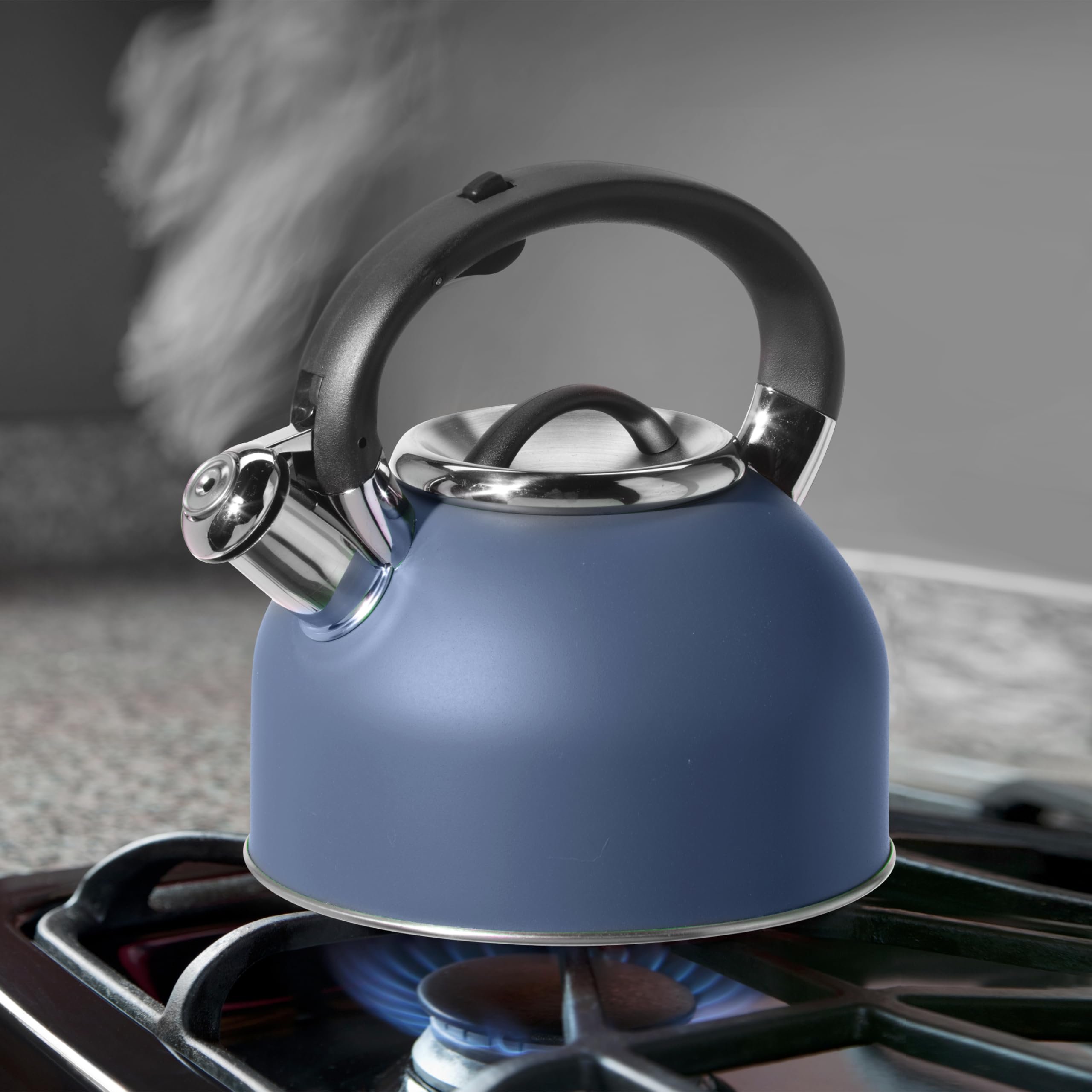 Oggi Tea Kettle For Stove Top - 64Oz / 1.9Lt, Stainless Steel Kettle With Loud Whistle, Ideal Hot Water Kettle And Water Boiler