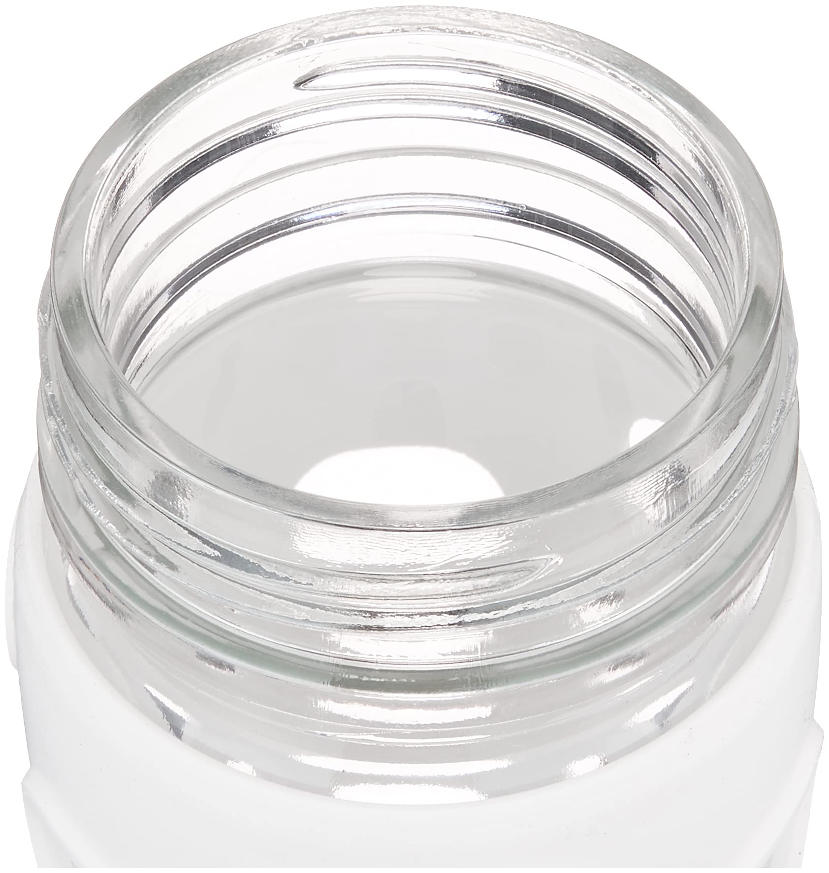 LIFEFACTORY Classic 350 Optic White 129215 Glass Bottle, Approx. Width 2.8 x Depth 3.1 x Height 8.7 inches (7 x 8 x 22 cm), Appr