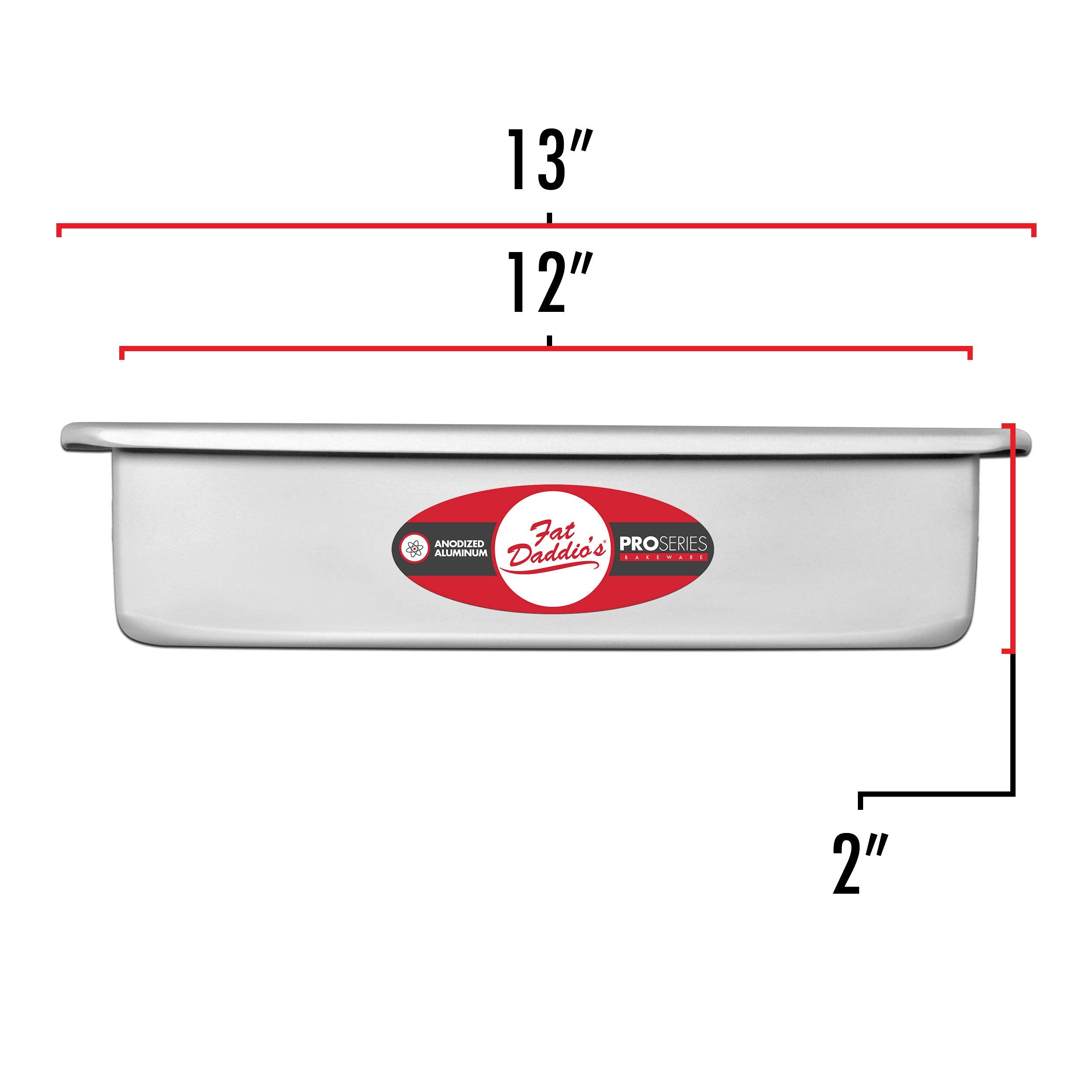 Fat Daddio'S Pob-12182 Sheet Cake Pan, 12 X 18 X 2 Inch, Silver