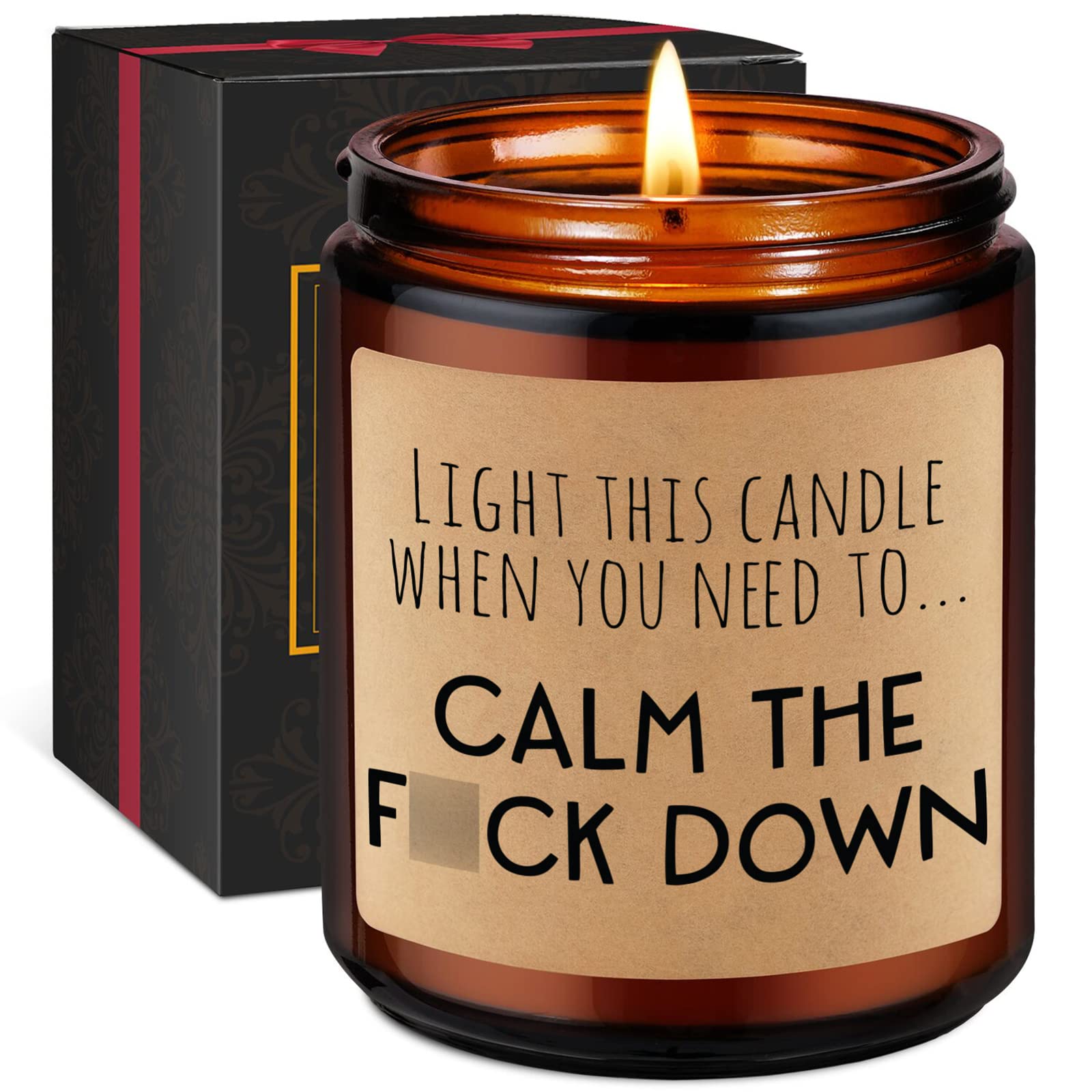Miracu Calming Candles, Stress Relief Gifts for Women - Funny Aromatherapy Candles for Women, Anxiety Relief for People, Friend,