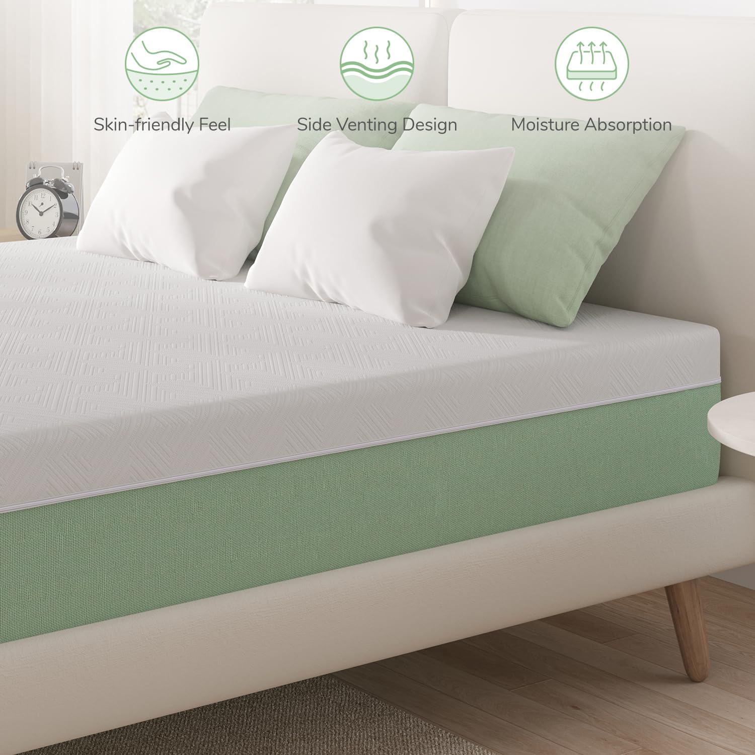 Novilla Mattress Xl Twin Size,12 Inch Gel Memory Foam Mattress In A Box For Cool Night & Motion Isolation,Medium Firm Feel Bed M
