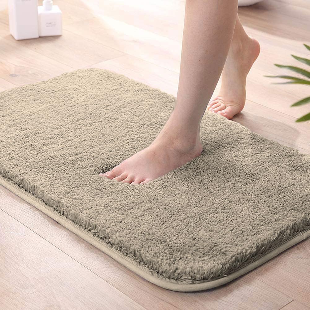 Luxe Home International Microfiber Luxe Home Bath Mat Super Soft Non Slip Vegas Mats For Bathroom, Kitchen, Bedroom, And Door (4
