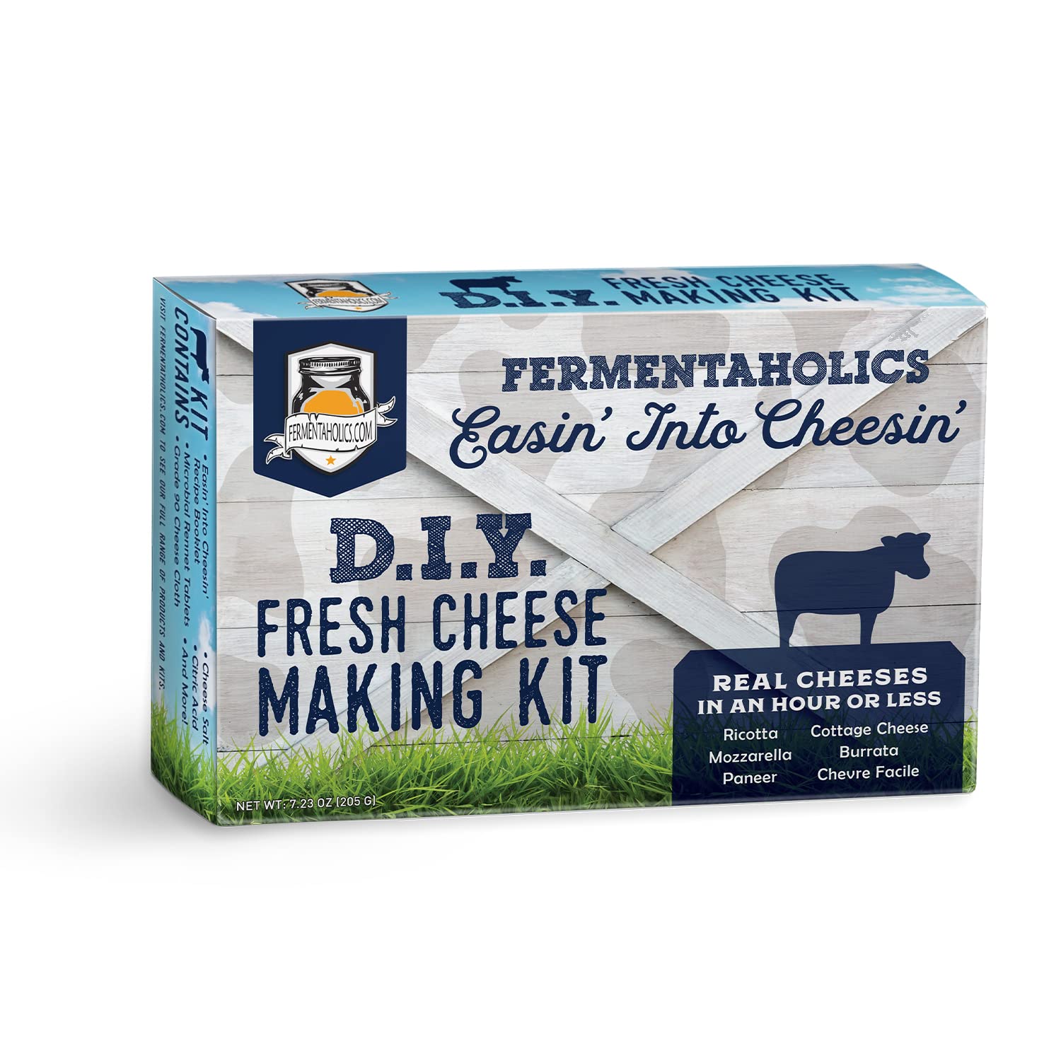 Fermentaholics Diy Fresh Cheese Making Kit - Ricotta, Mozzarella, Burrata, Paneer, Cottage Cheese, Etc. - Includes Rennet For Ch