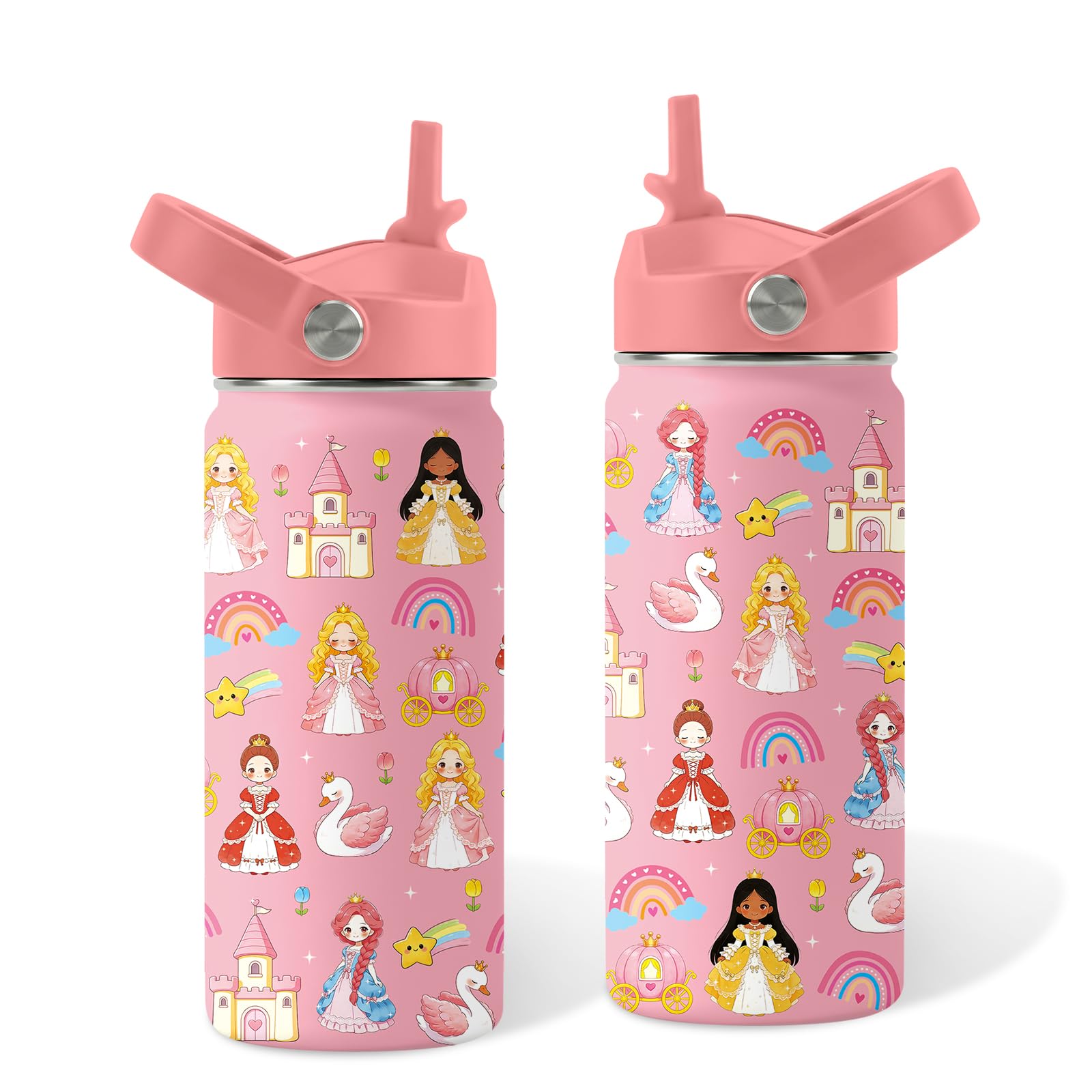 Princess 16oz Insulated Tumbler Stainless Steel Water Bottle Gifts