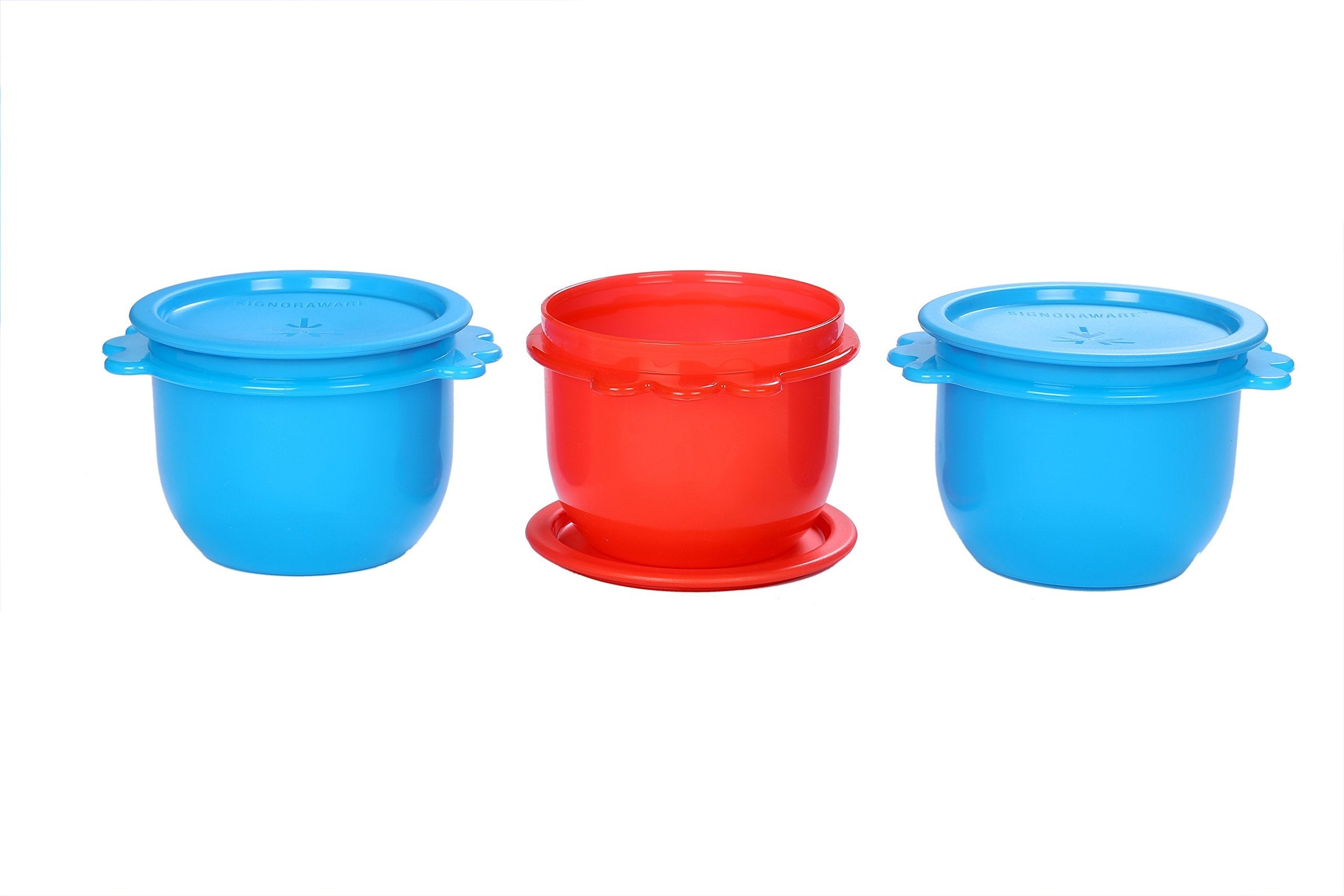 Signoraware Three Star Big Bowl Set, 700Ml, Set Of 3, Multicolour