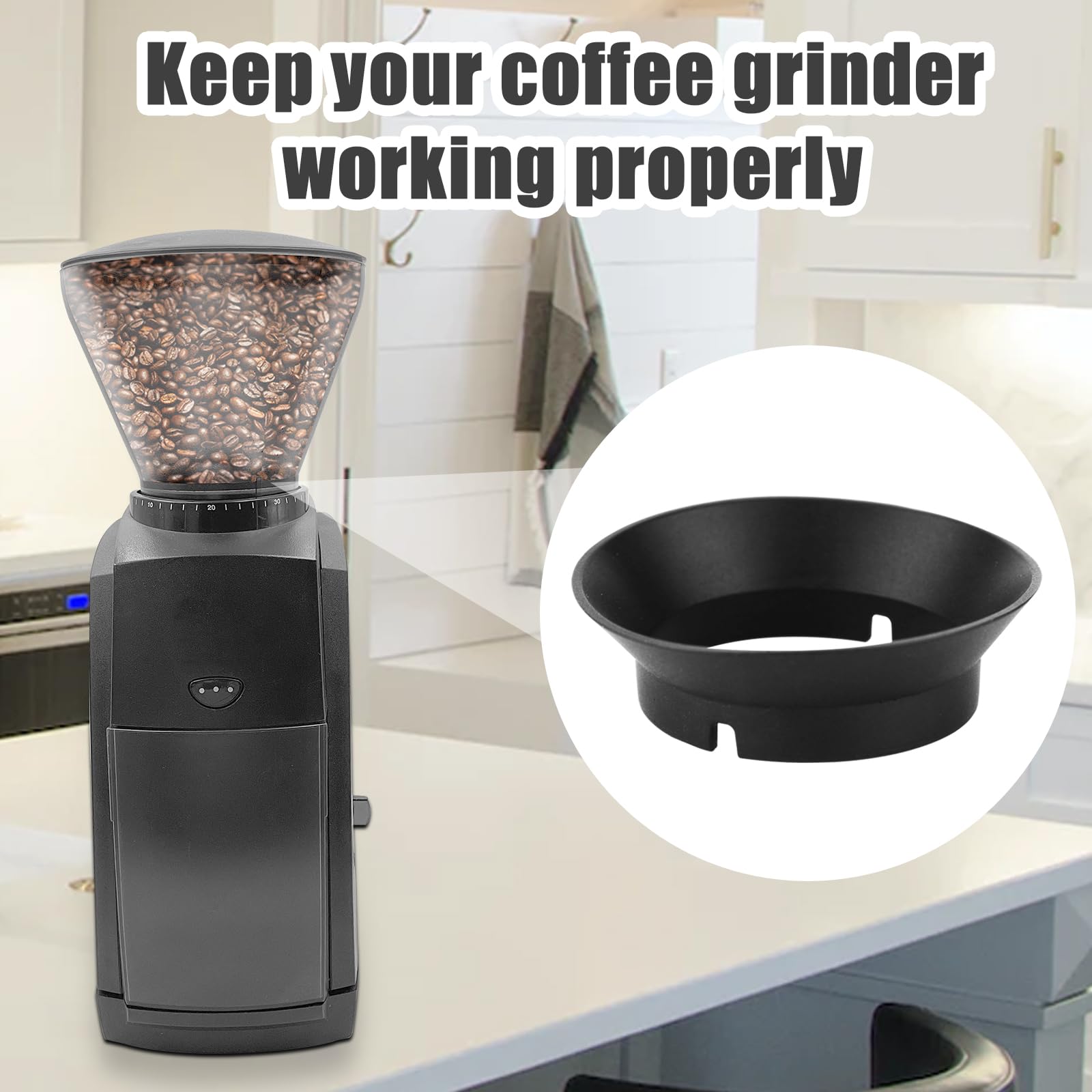 4Pcs Gasket Replacement For Baratza Encore Grinder, Silicone Coffee Grinder Gasket Coffee Replacement Ring For Baratza Virtuoso