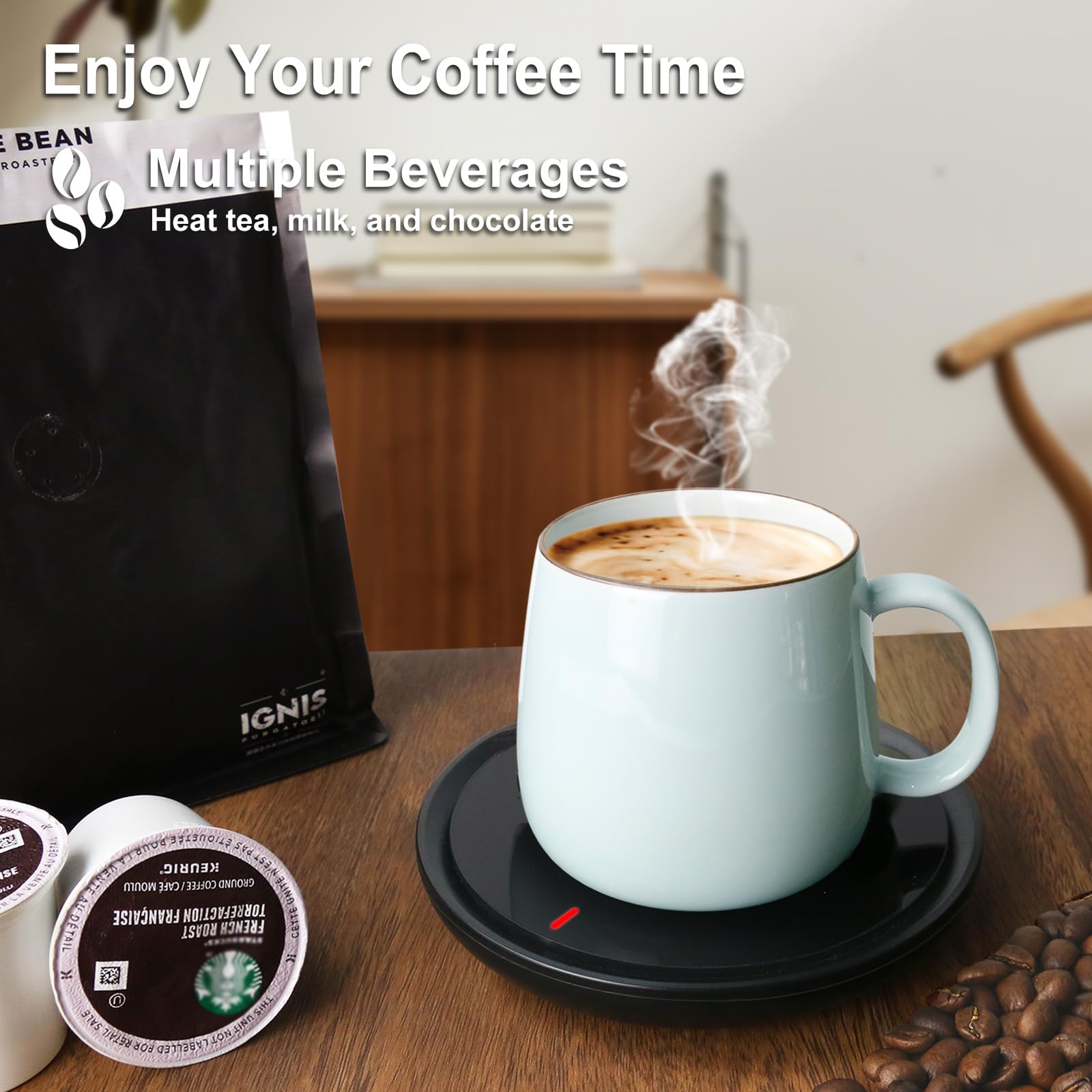 Candle Warmer, Coffee Warmer For Desk, Coffee Mug Warmer, Coffee Cup Warmer With Auto Shut Off