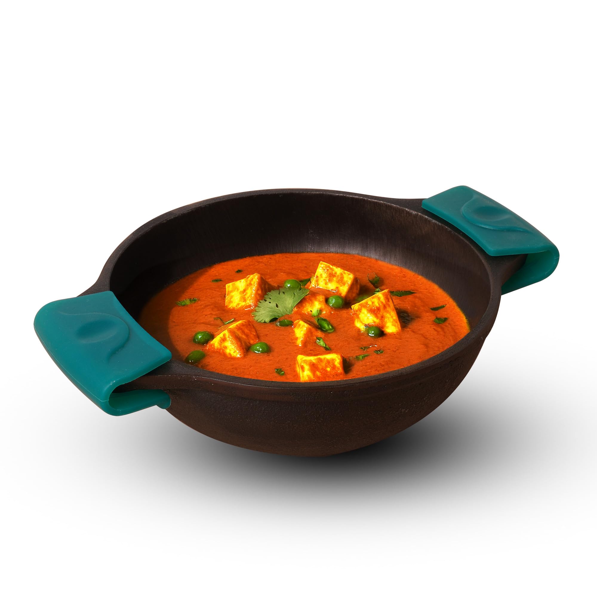 The Indus Valley PreSeasoned Super Smooth Cast Iron Kadai/Kadhai For Cooking And Deep Frying | Gas Stove And Induction Friendly