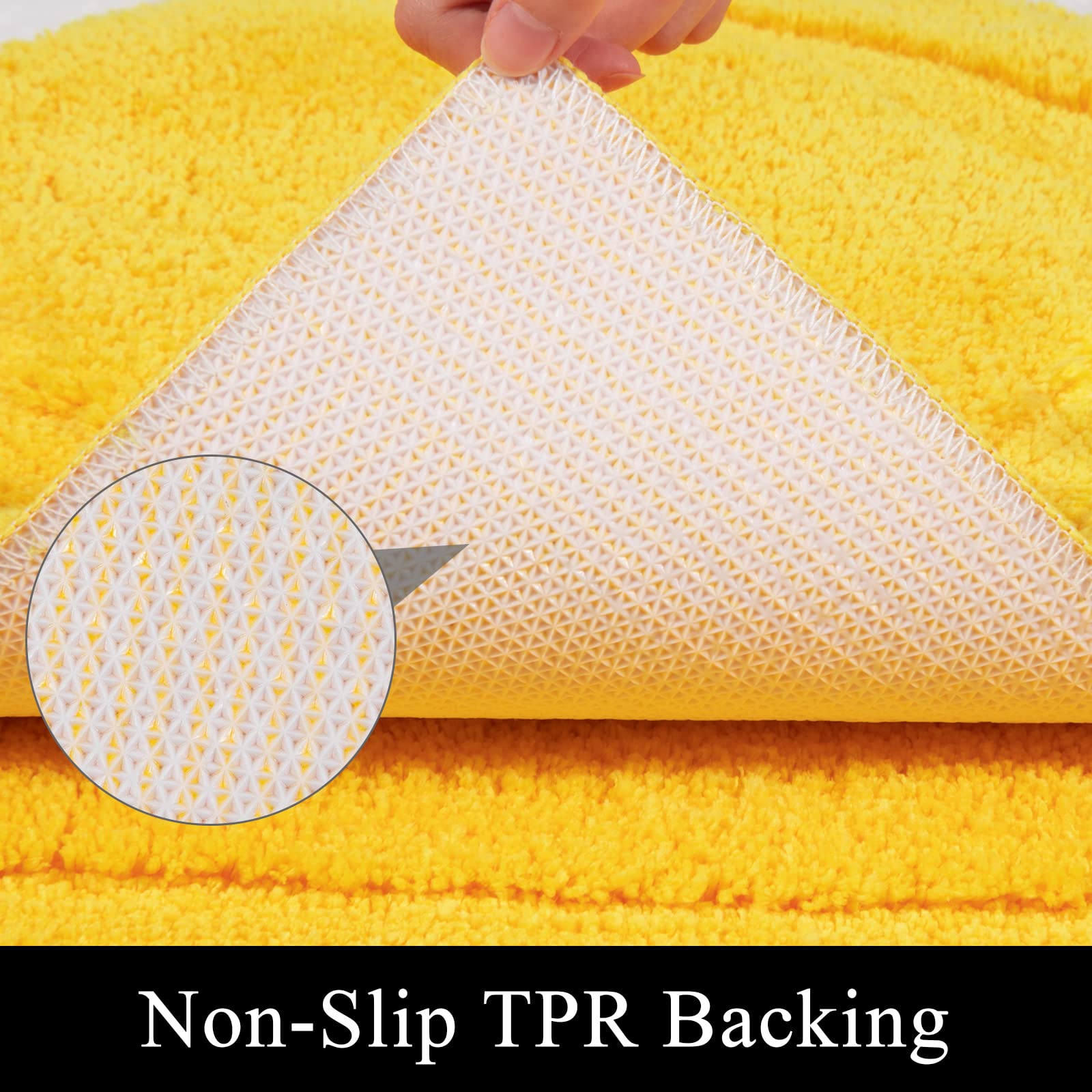 Shacos Bathroom Rugs Set Of 3 Pieces Bath Mats With U Shape Toilet Rugs Non Slip Washable Bath Rugs Soft Absorbent Microfiber Ba