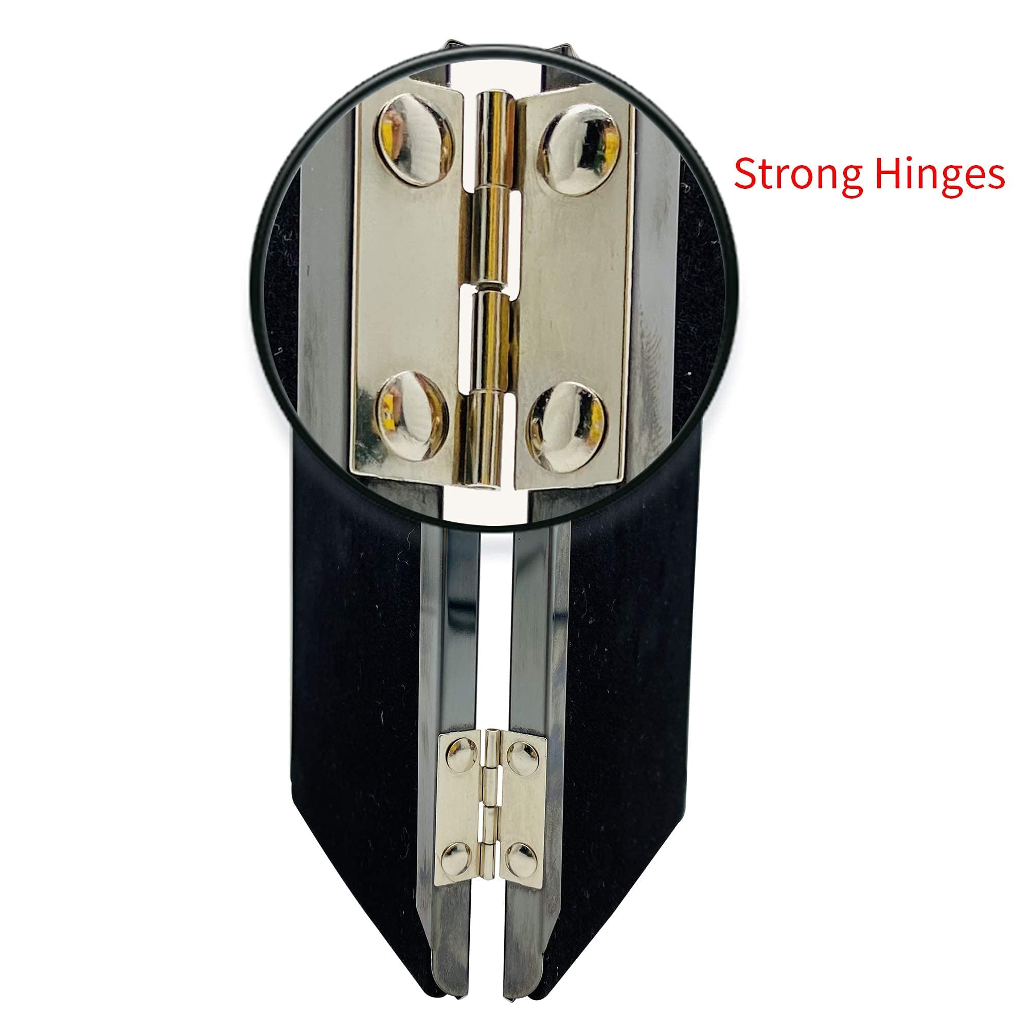 3.5x5 Picture Frame Double Hinged Silver Metal Thin Edge Frame with High Definition Glass Front Folding Frames Stand Vertically