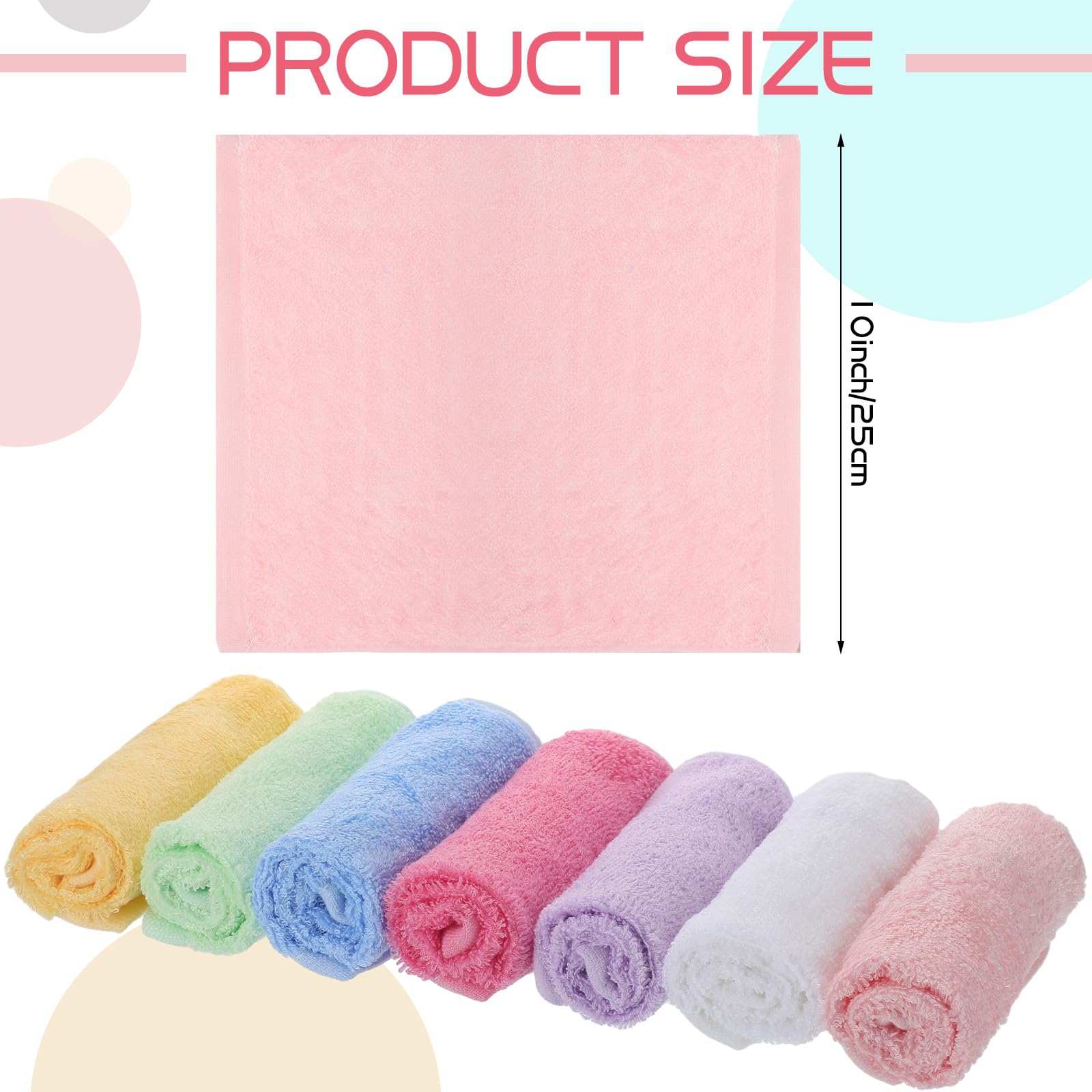 Newwiee 40 Pcs Wash Cloth Bulk Cotton Bath Hand Face Washcloths Soft Quick Drying Towel For Women Bathroom Washing Body Viscose