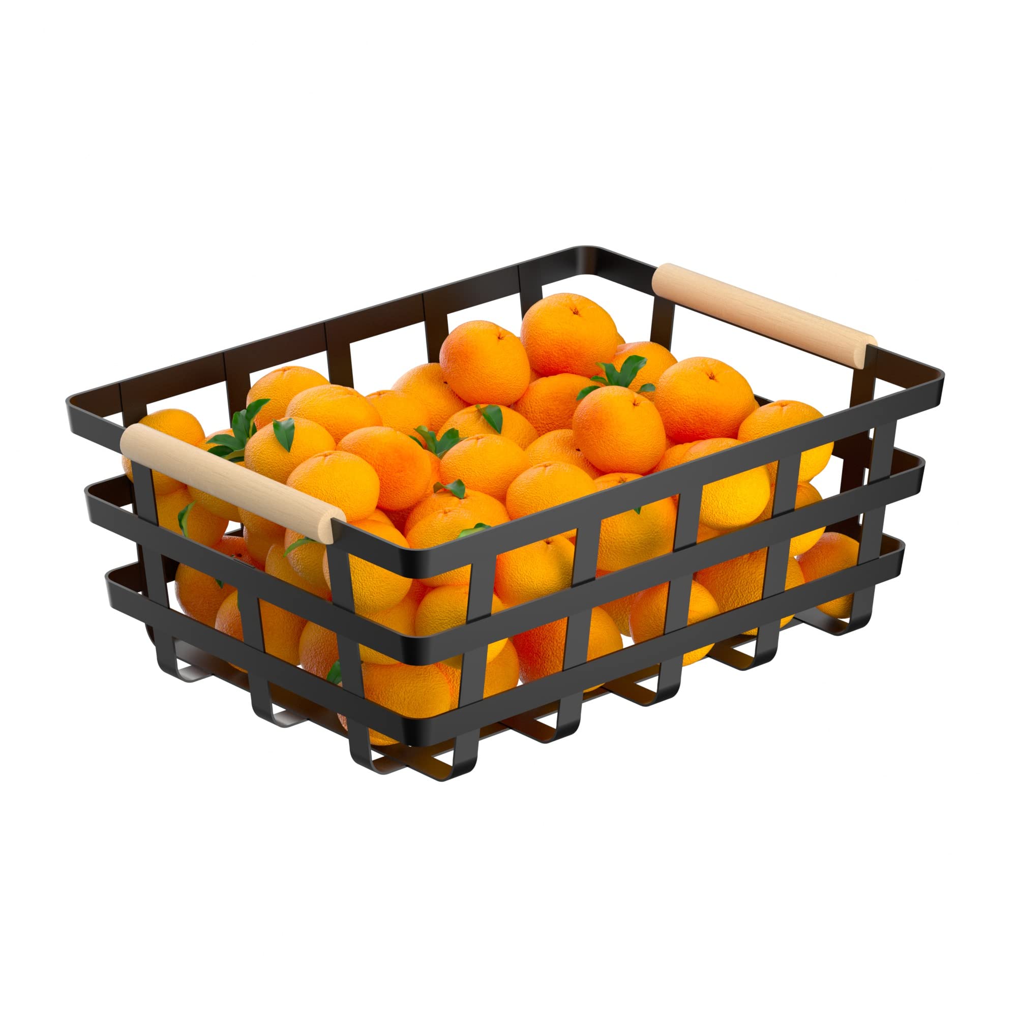 Large Wire Metal Baskets Storage Organizer Farmhouse Baskets Bin For Pantry Cabinets Rustic Kitchen Counter Closet,4 Pack