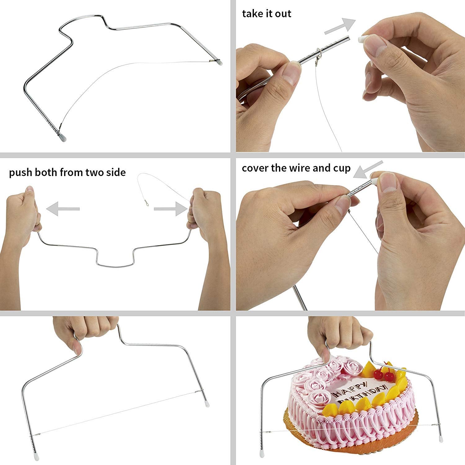 Cake Decorating Turntable,Cake Decorating Supplies With Decorating Comb/Icing Smoother(3Pcs),2 Icing Spatula With Sided & Angled