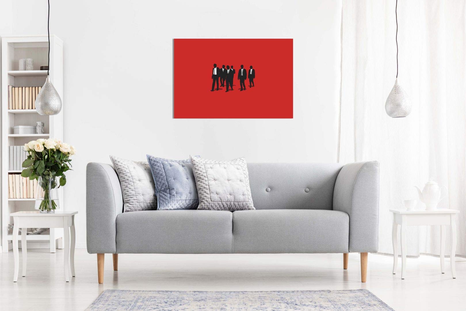 Resevoir Dogs Movie Canvas Wall Art Picture Print (18X12In)