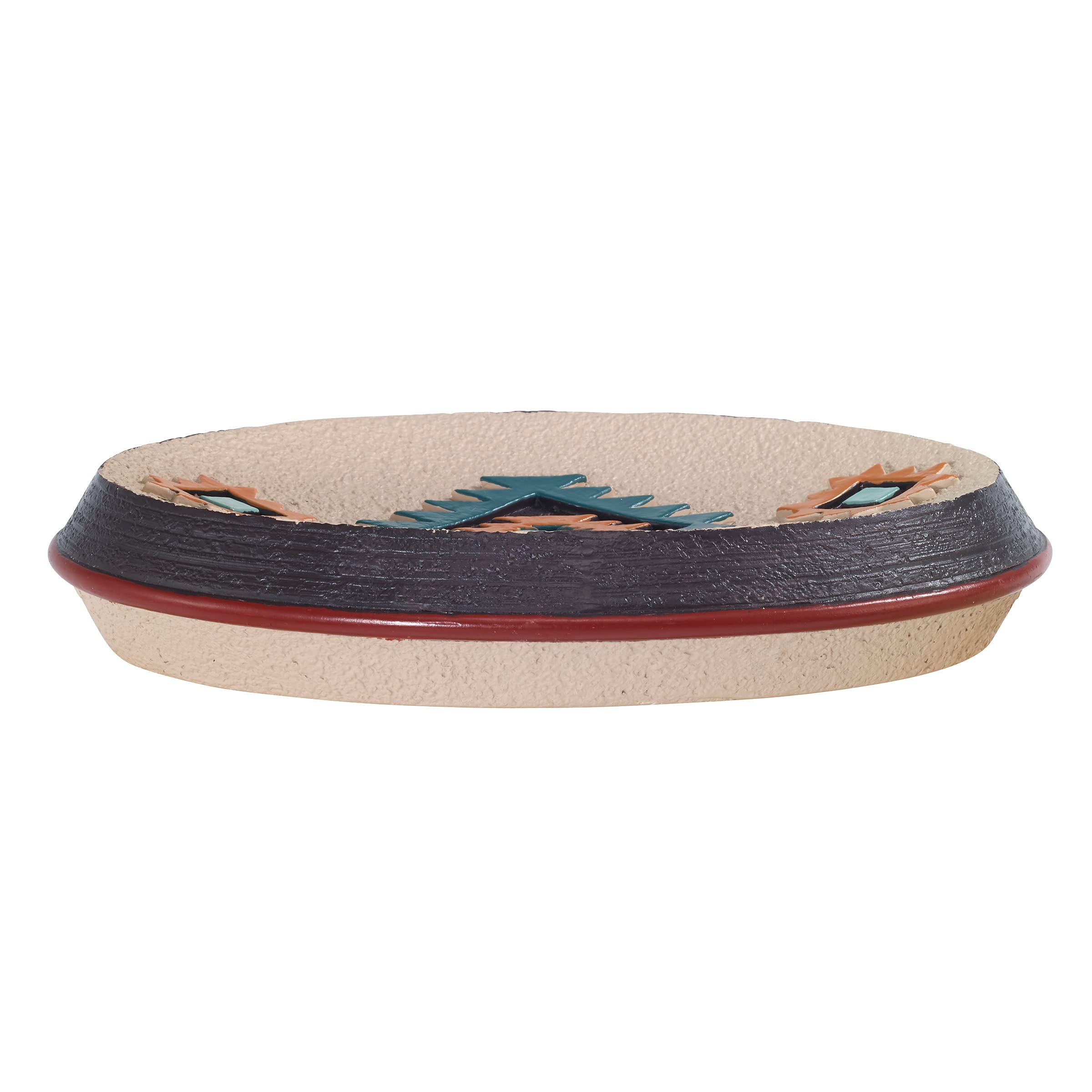 Avanti Linens - Soap Dish, Guest Bathroom Essentials, Aztec Home Decor (Navajo Dance Collection)