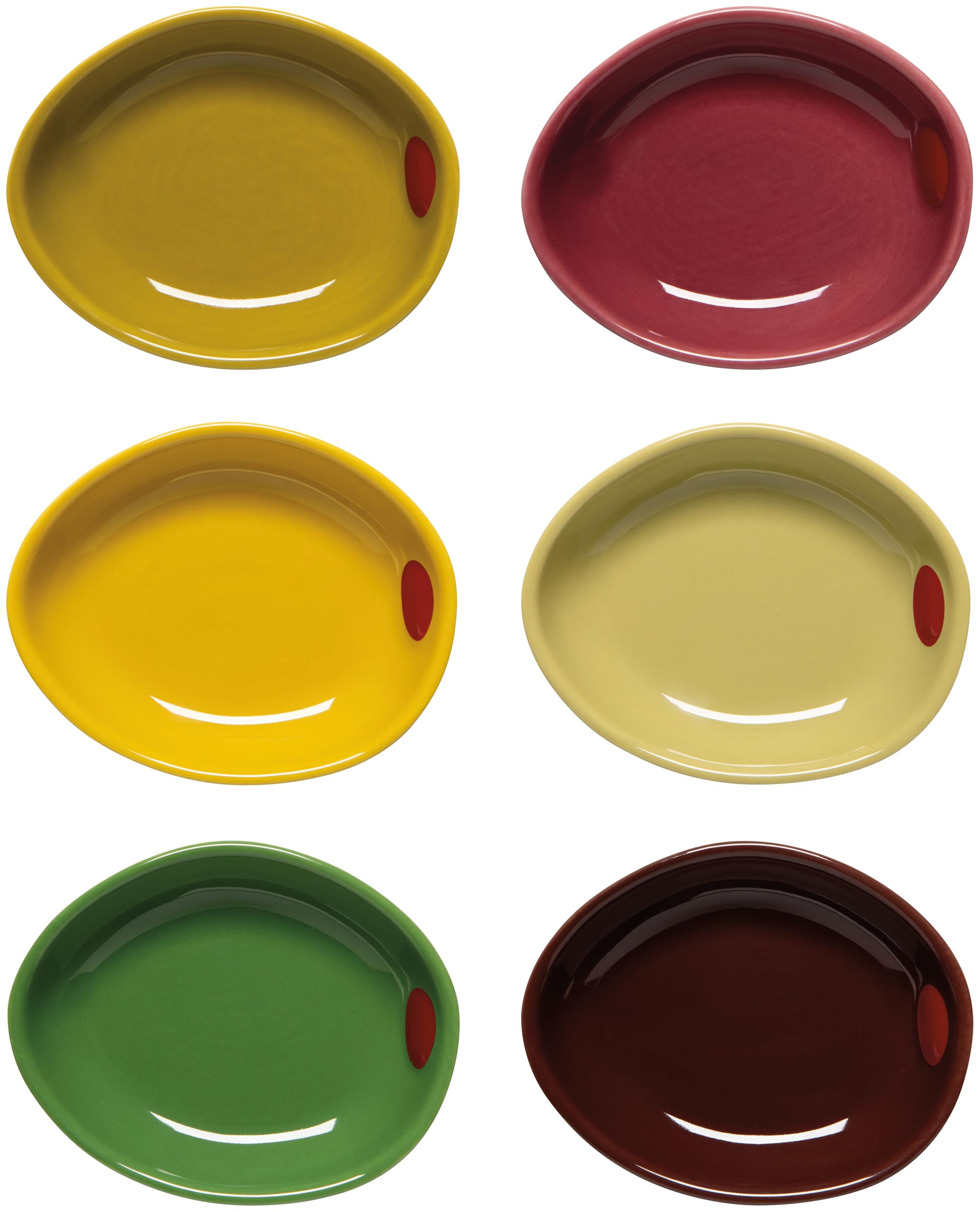 Now Designs Olives Pinch Bowls Set of 6 - Perfect for Serving and Prepping