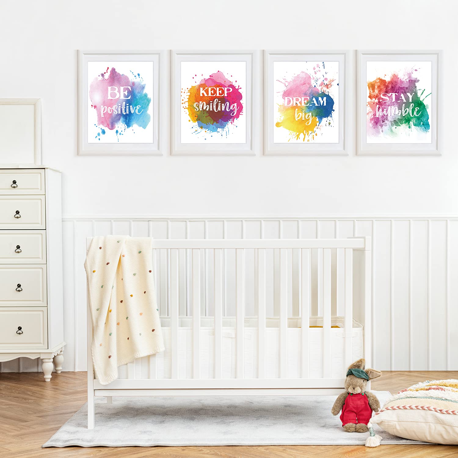 Colorful Paint Splats Children'S Inspirational Quote Posters Prints For Kids Room Children'S Room Bedroom Classroom Girls Room P