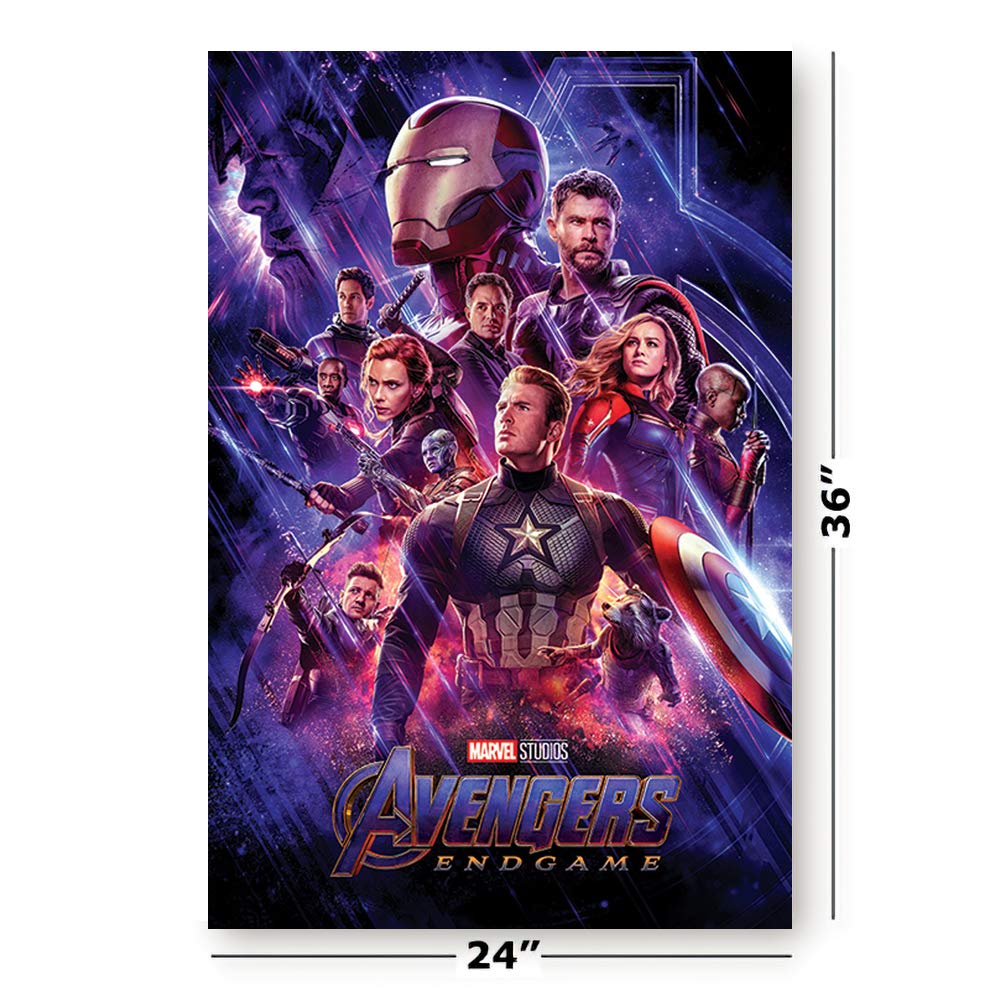 Poster Stop Online Avengers Infinity War & Endgame - 2 Piece Marvel Movie Poster Set (Regular Styles) (Size 24 X 36 Each)