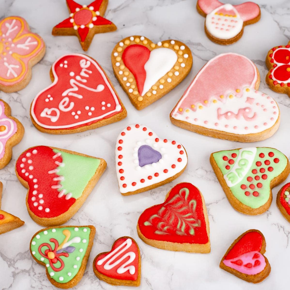 Heart Cookie Cutter Set, Gtmkina 5 Pieces Stainless Steel Small Biscuit Cutters Heart Shaped Mold For Kids Holiday Birthday Part