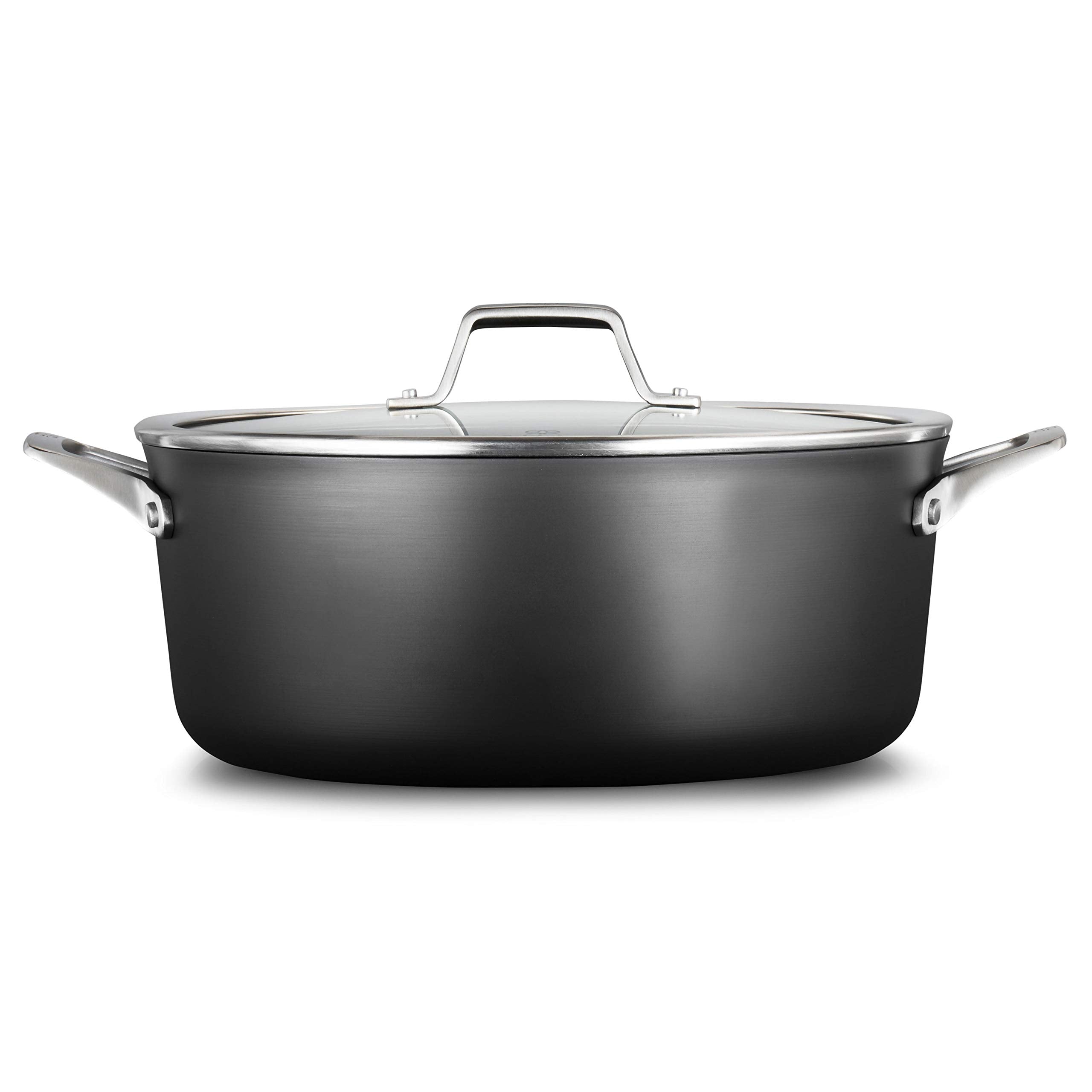 Calphalon 2029654 Premier Hard-Anodized Nonstick 8.5-Quart Dutch Oven With Cover, Black