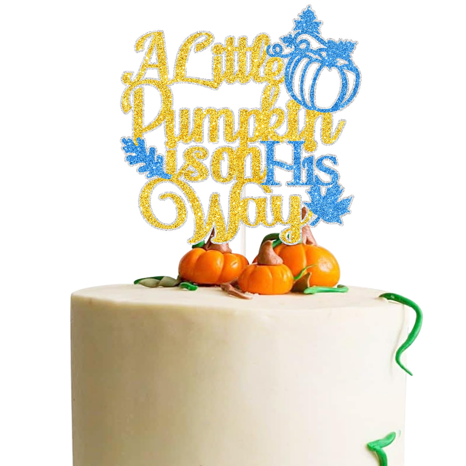 Hello Autumn Blessed - Thanksgiving Harvest Party Cake Decor - Fall Leaves Pumpkin Gracias Autumn Festival Party Supplies