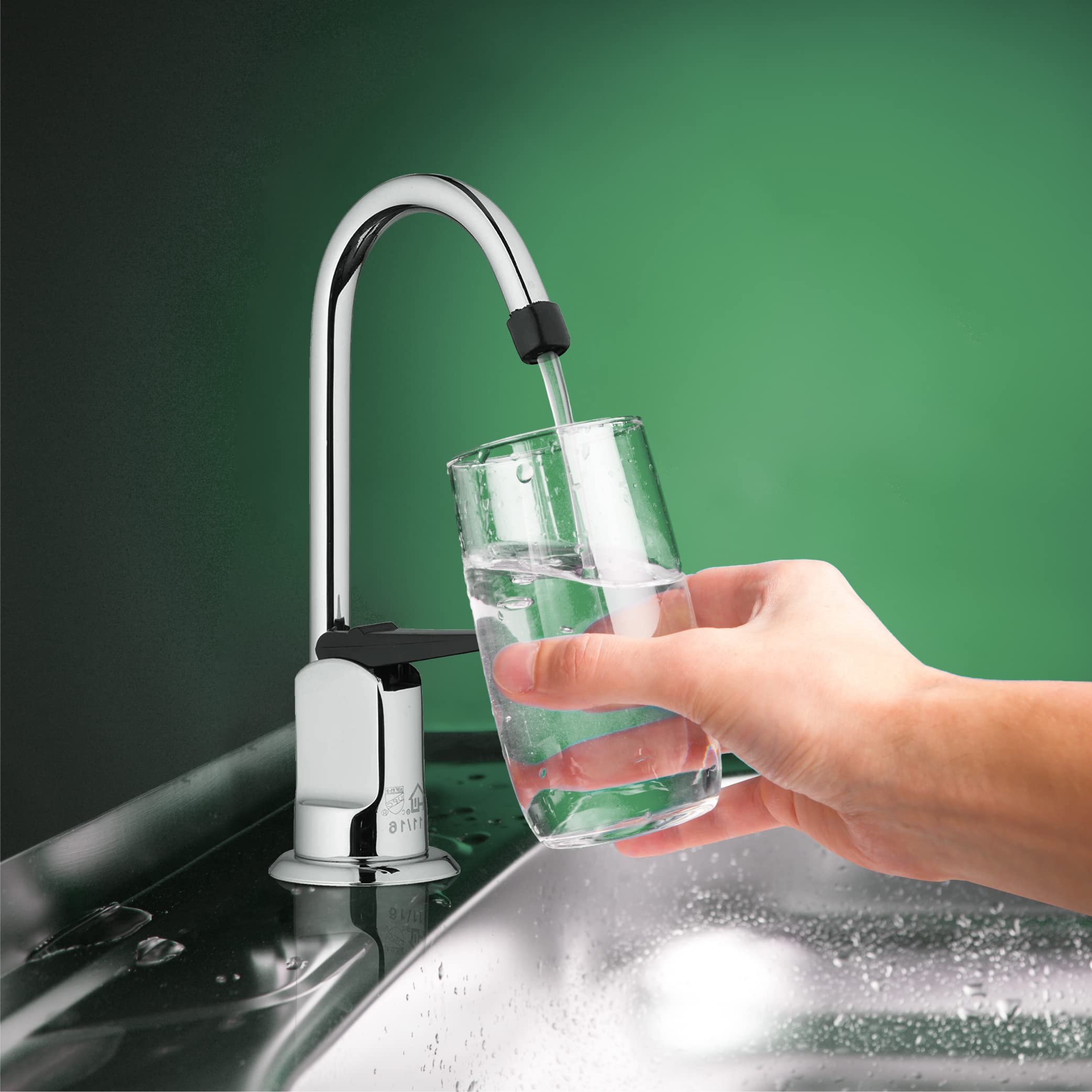 Homewerks Worldwide 3310-160-Ch-B-Z Single Hole 1-Handle Low-Arc Drinking Water Faucet, Chrome Finish