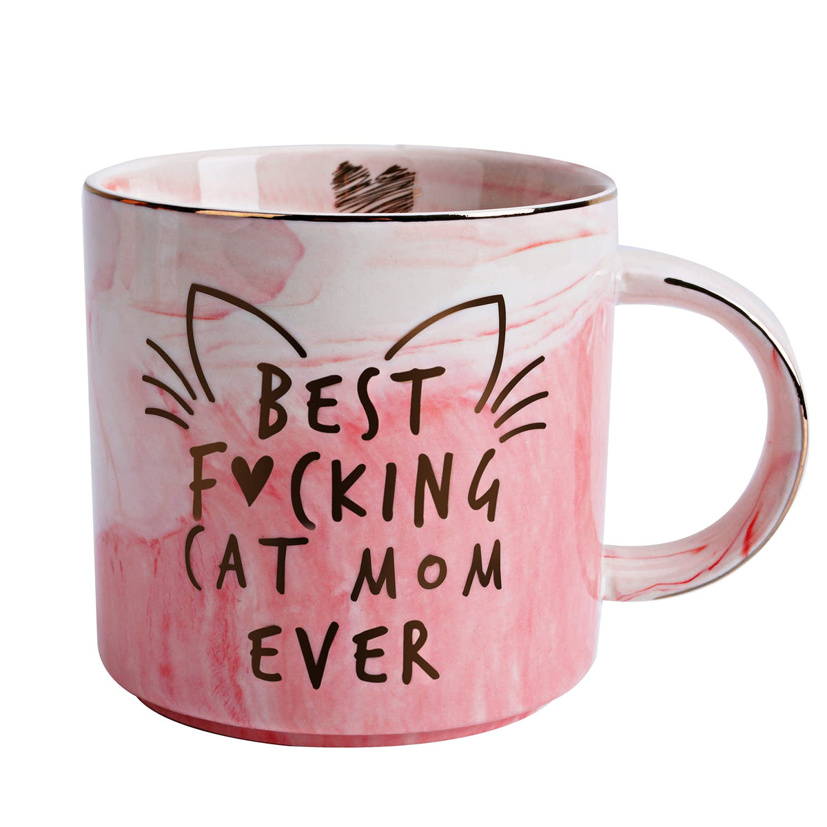 Cat Mom Gifts For Women - Crazy Cat Lady Coffee Mug Gift For Cat Lover Mom, Daughter, Sister, Aunt, Wife, Best Friends, Bff, Cow