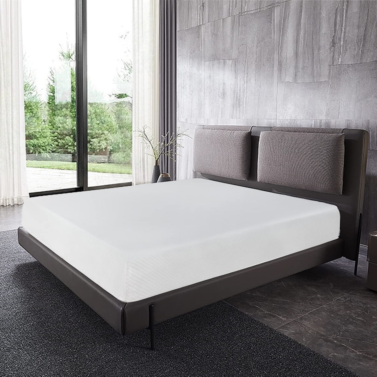 12 Inch Gel Memory Foam Mattress Medium Firm Mattresses For Cool Sleep Relieving Pressure Relief Certipur-Us Certified Mattress