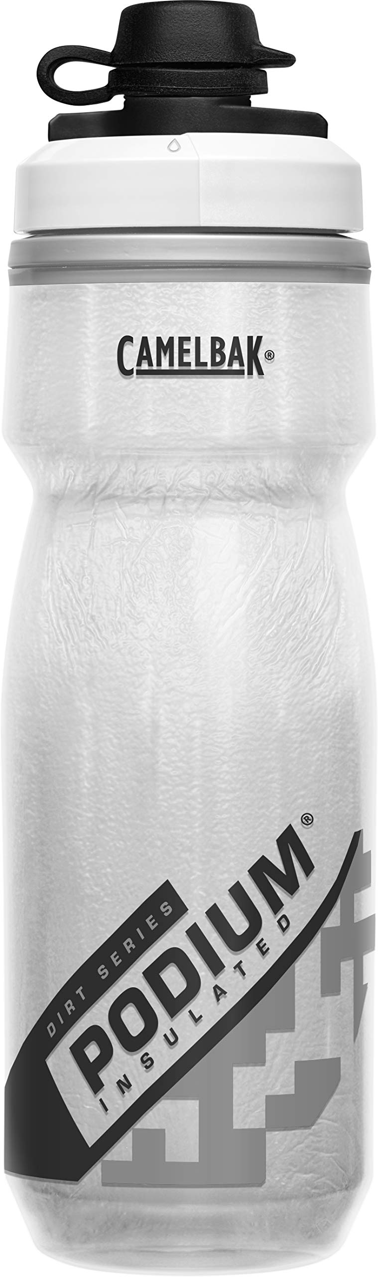 Camelbak Podium Dirt Series Chill Insulated Mountain Bike Water Bottle 21Oz, White