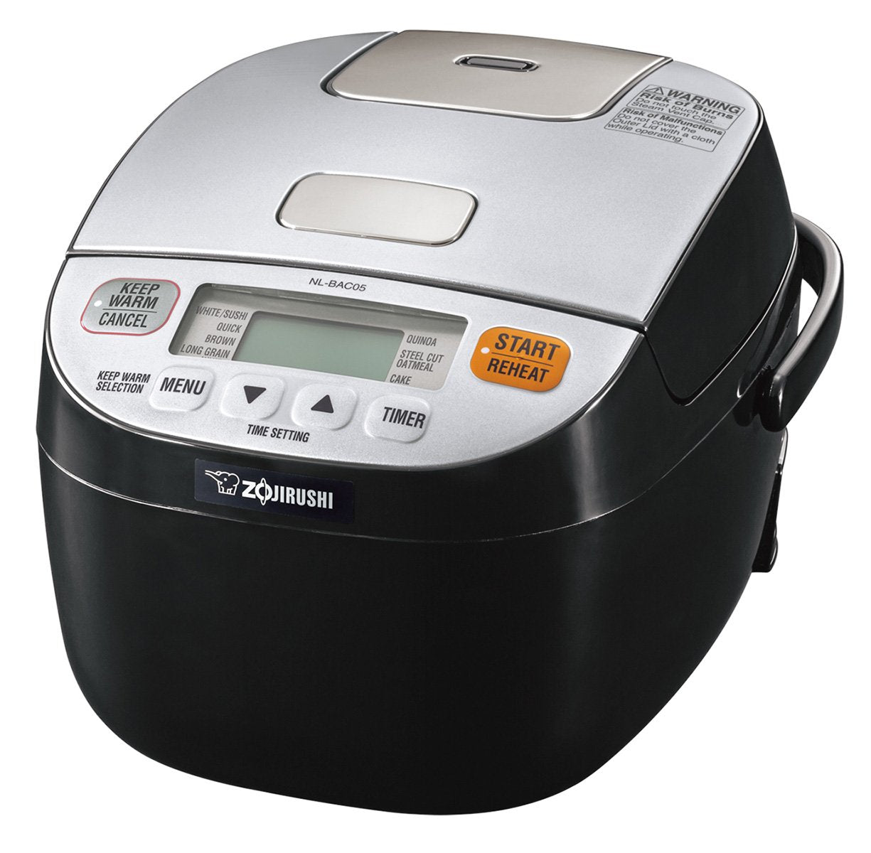 Zojirushi Nl-Bac05Sb Micom Rice Cooker & Warmer, Silver Black