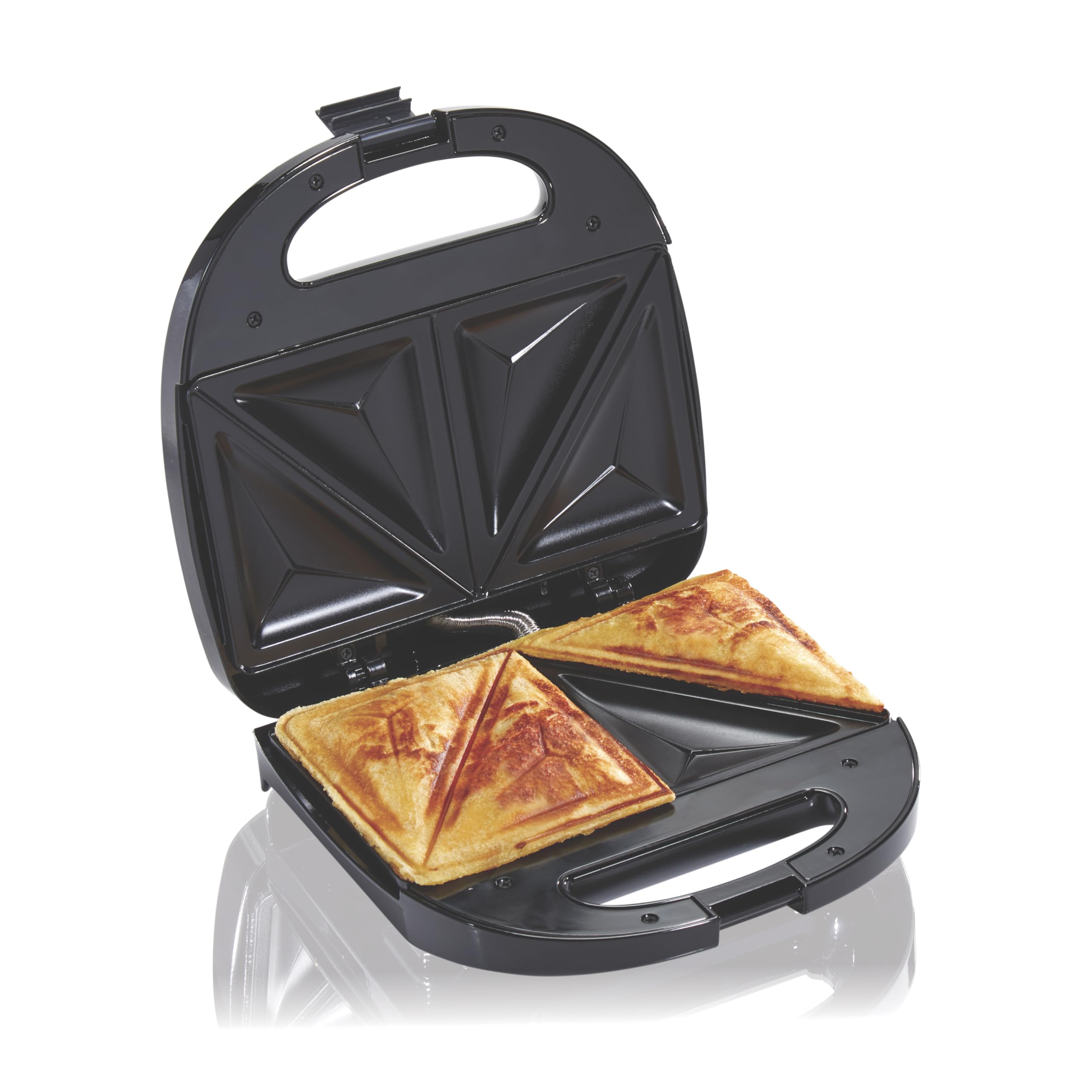 Hamilton Beach Electric Sealed Sandwich Maker Grill With Nonstick Plates, Makes Stuffed French Toast, Omelets, Compact & Easy To