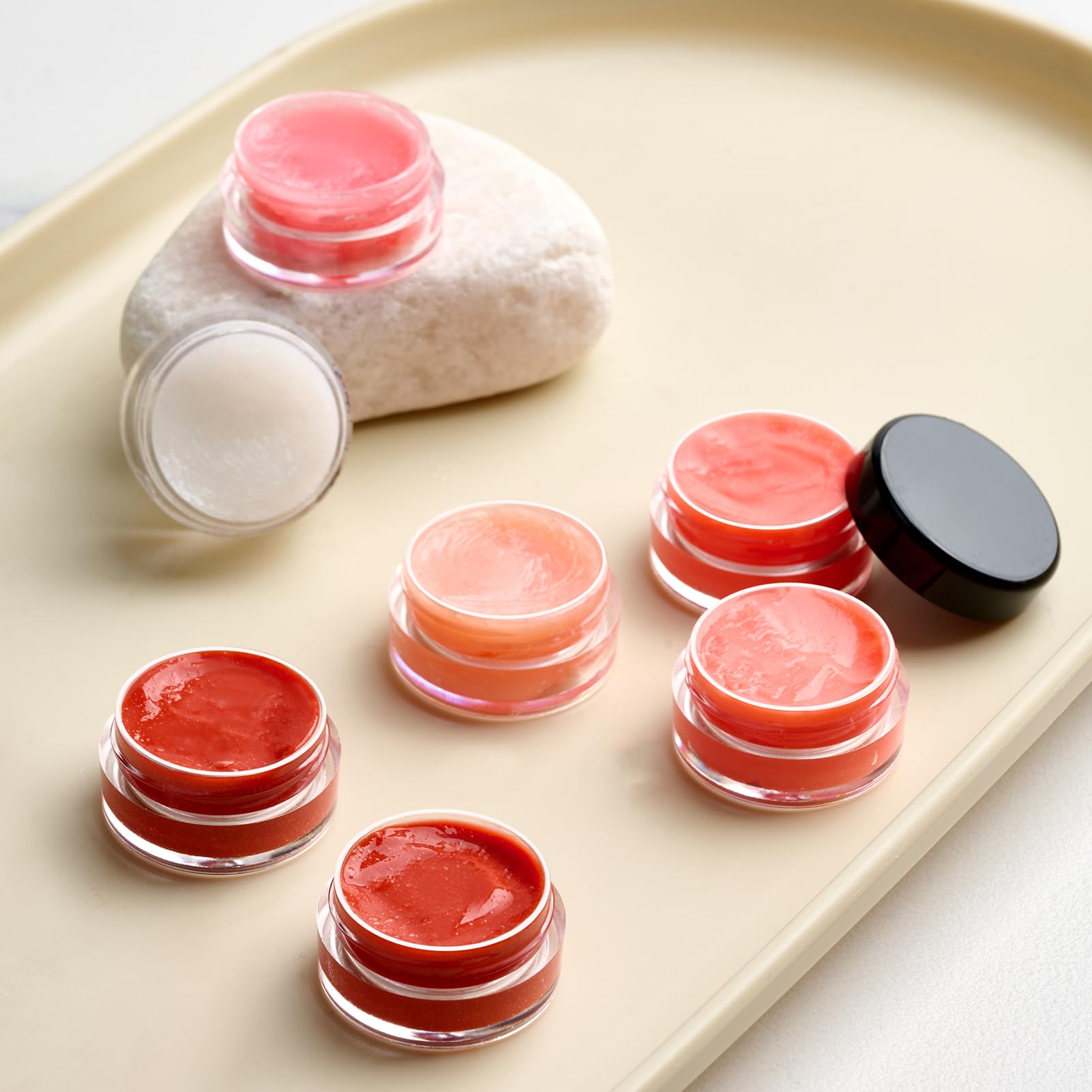 50 Pack 5 Gram 0.17Oz Clear Plastic Containers With Lids, Small Round Cosmetic Jars Makeup Travel Containers Jar For Cream, Bead