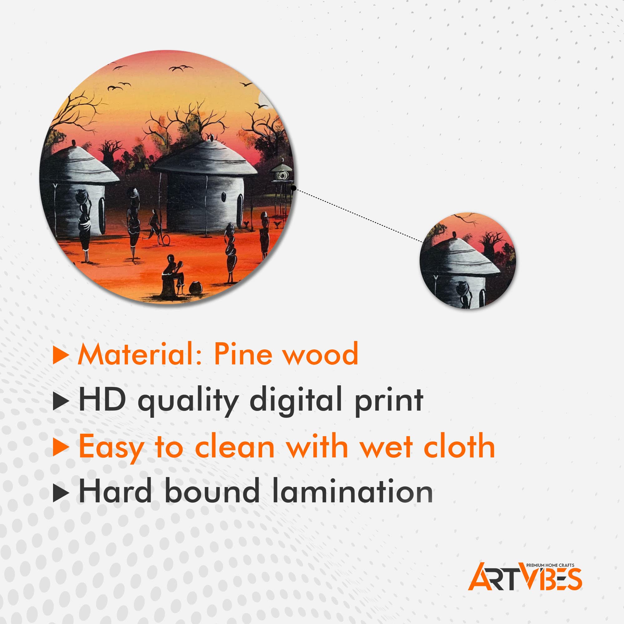 Artvibes Designer Mdf Wooden Wall Hanging Ornaments Decoration Item For Home | Office | Gift | Wall Art | Living Room | Bedroom