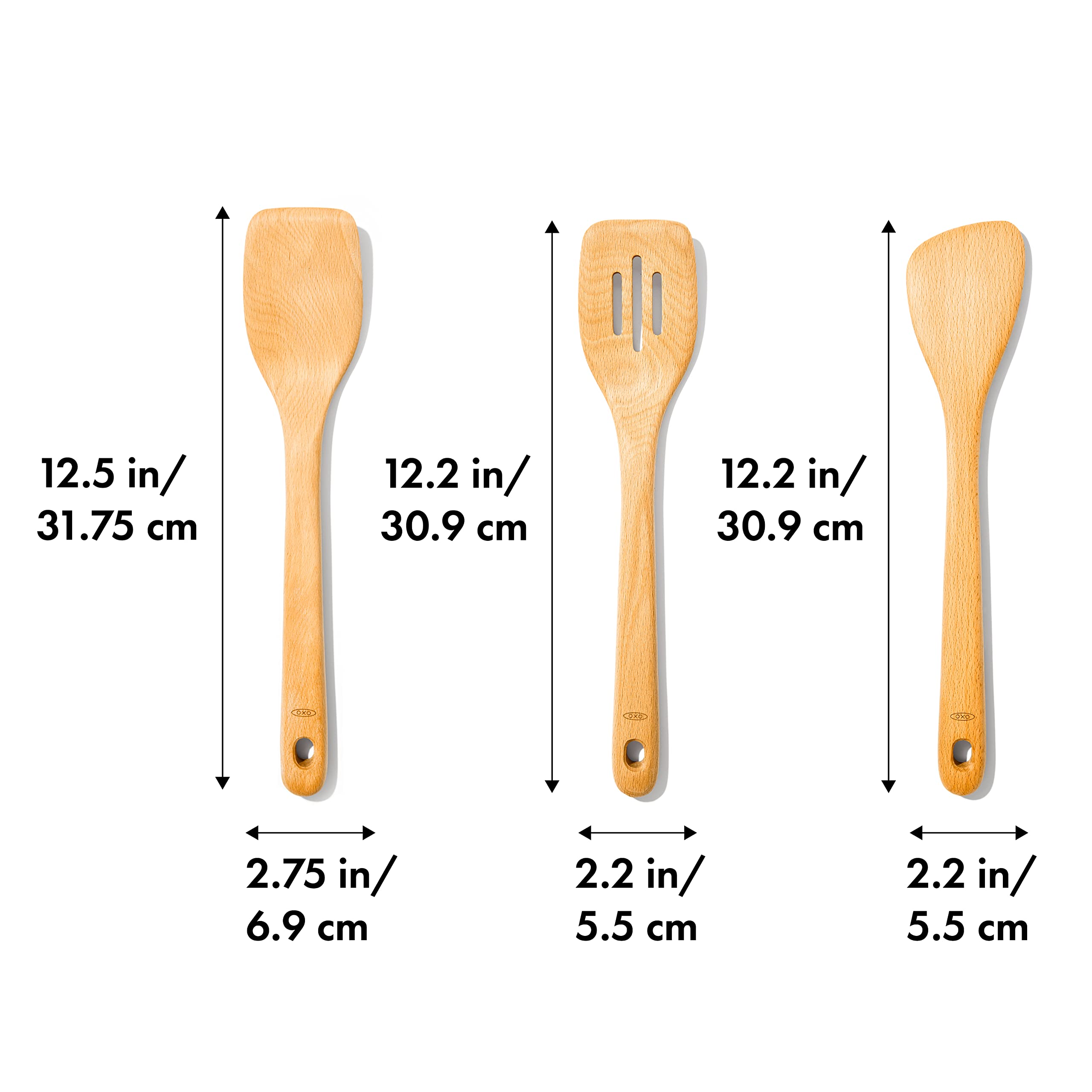 Oxo 3 Piece Good Grips Wooden Turner Set, Large