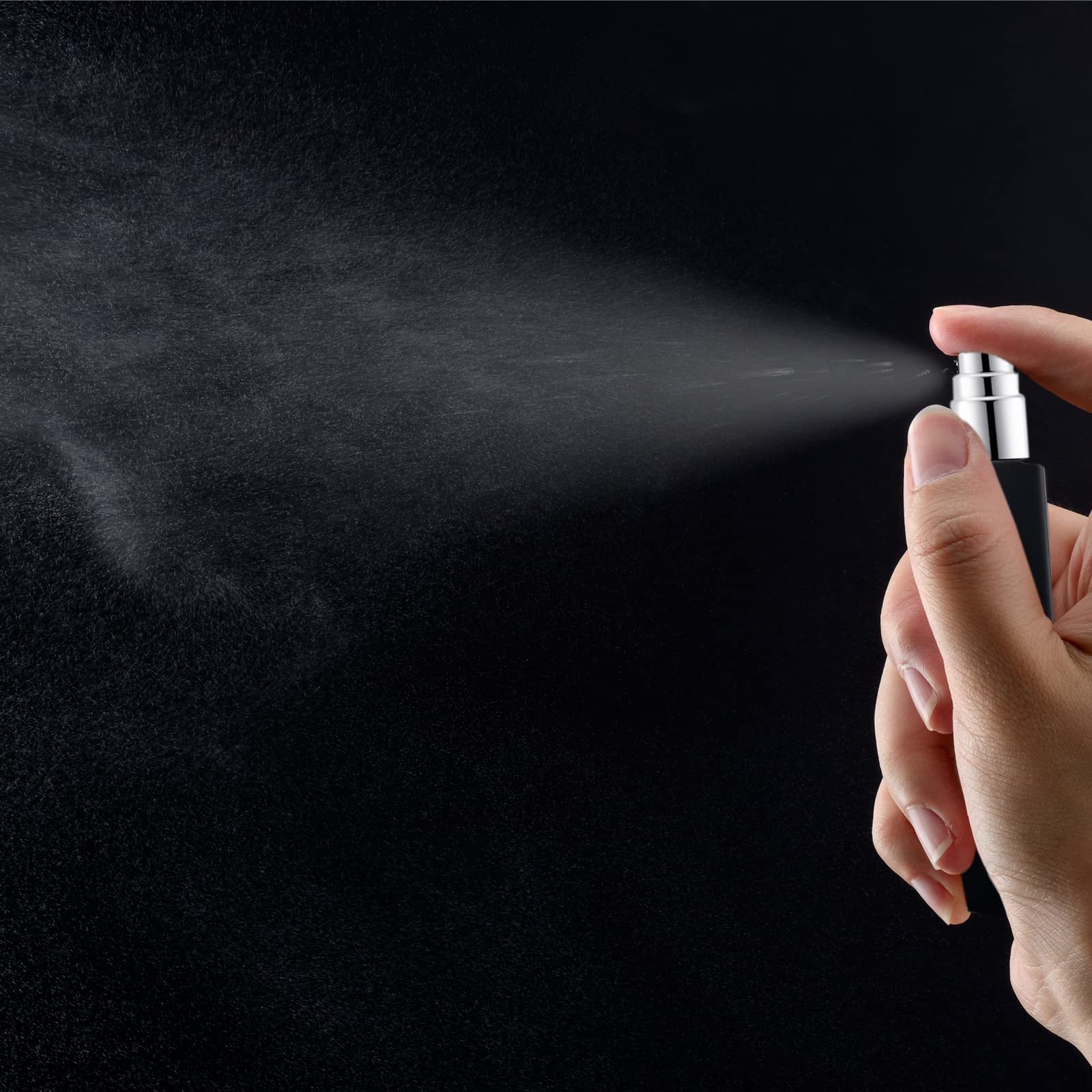 Lil Ray 10Ml Glass Spray Bottle Refillable Perfume Atomizer For Men & Women. Portable Fragrance Bottle For Travel,Party. Squared
