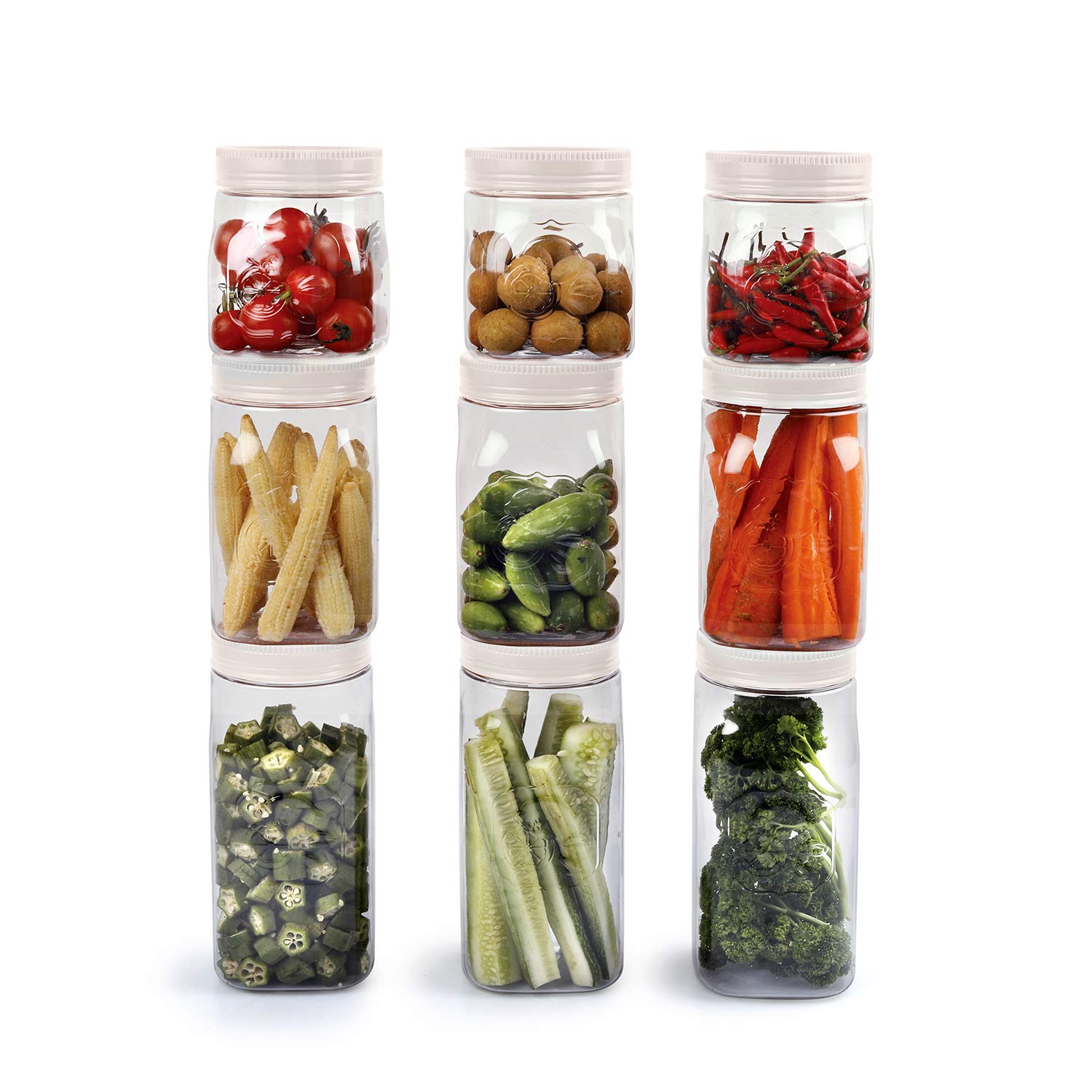 CELLO Fridge Door Plastic Canisters | 100% Food Grade & BPA Free Airtight containers | Elegant and durable with easy to open lid