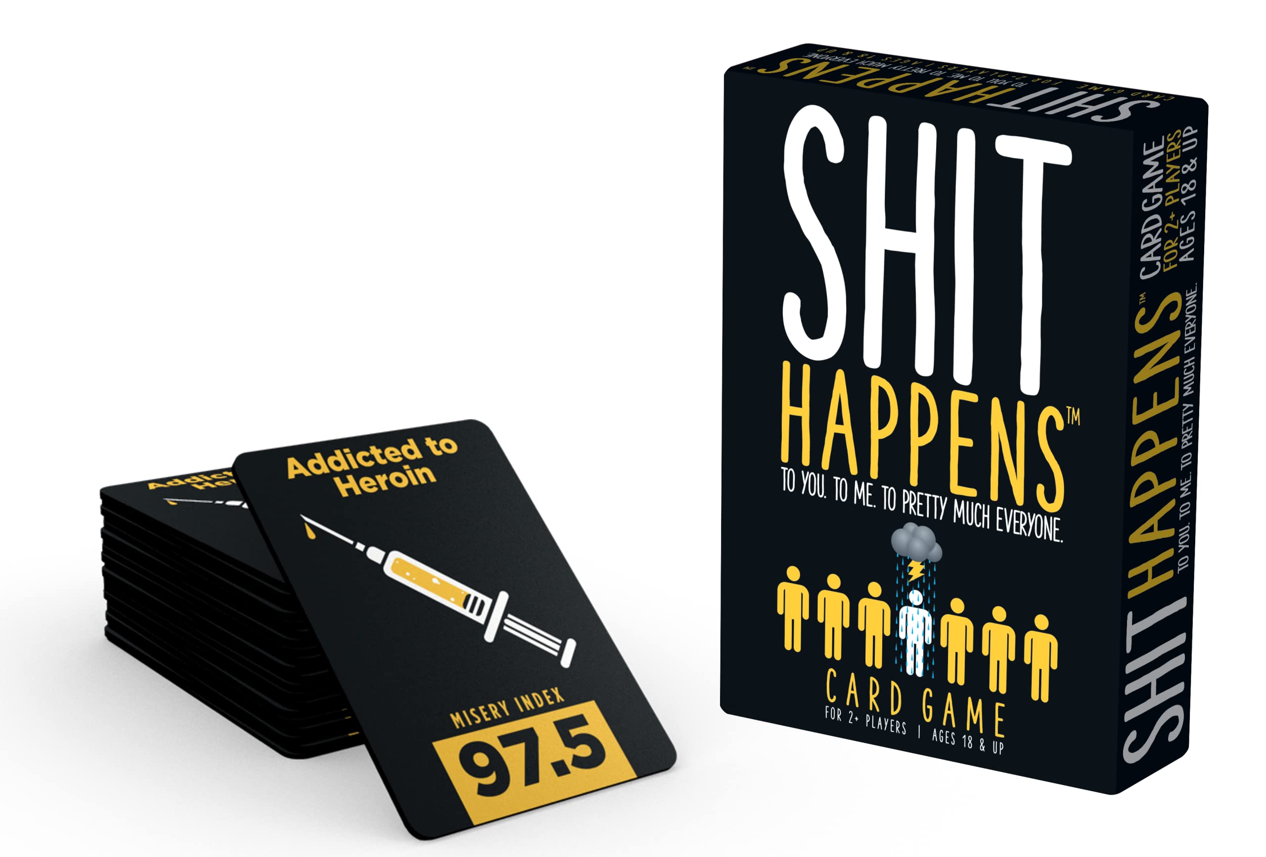 Games Adults Play Shit Happens Card Game Black,192 Months To 1188 Months