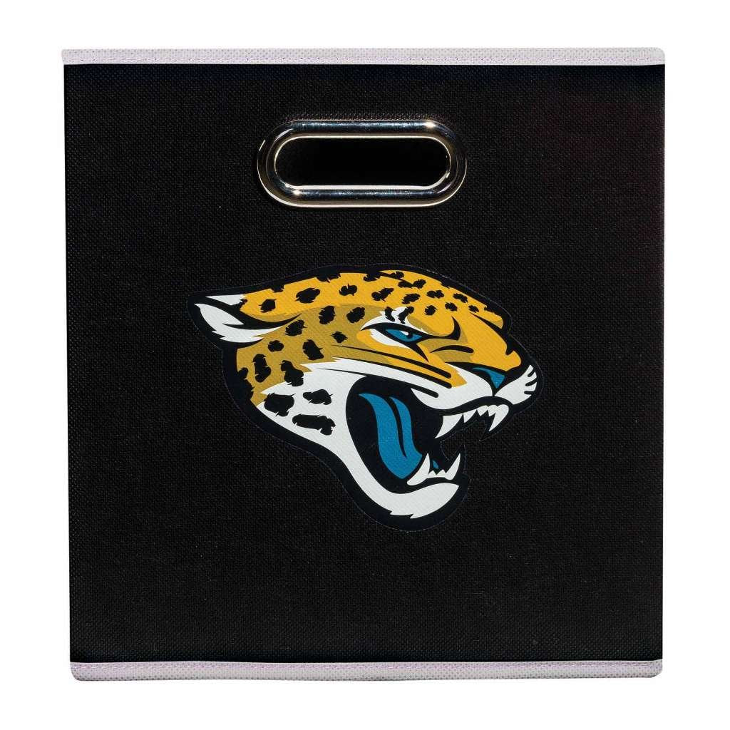 Franklin Sports Nfl Jacksonville Jaguars Collapsible Storage Bin Nfl Folding Cube Storage Container Fits Bin Organizers Fabric N