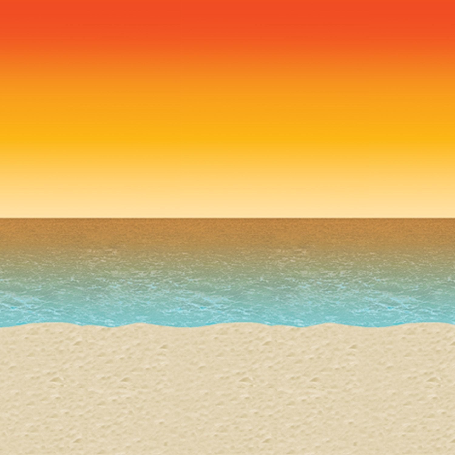 Beistle Luau Sunset Backdrop