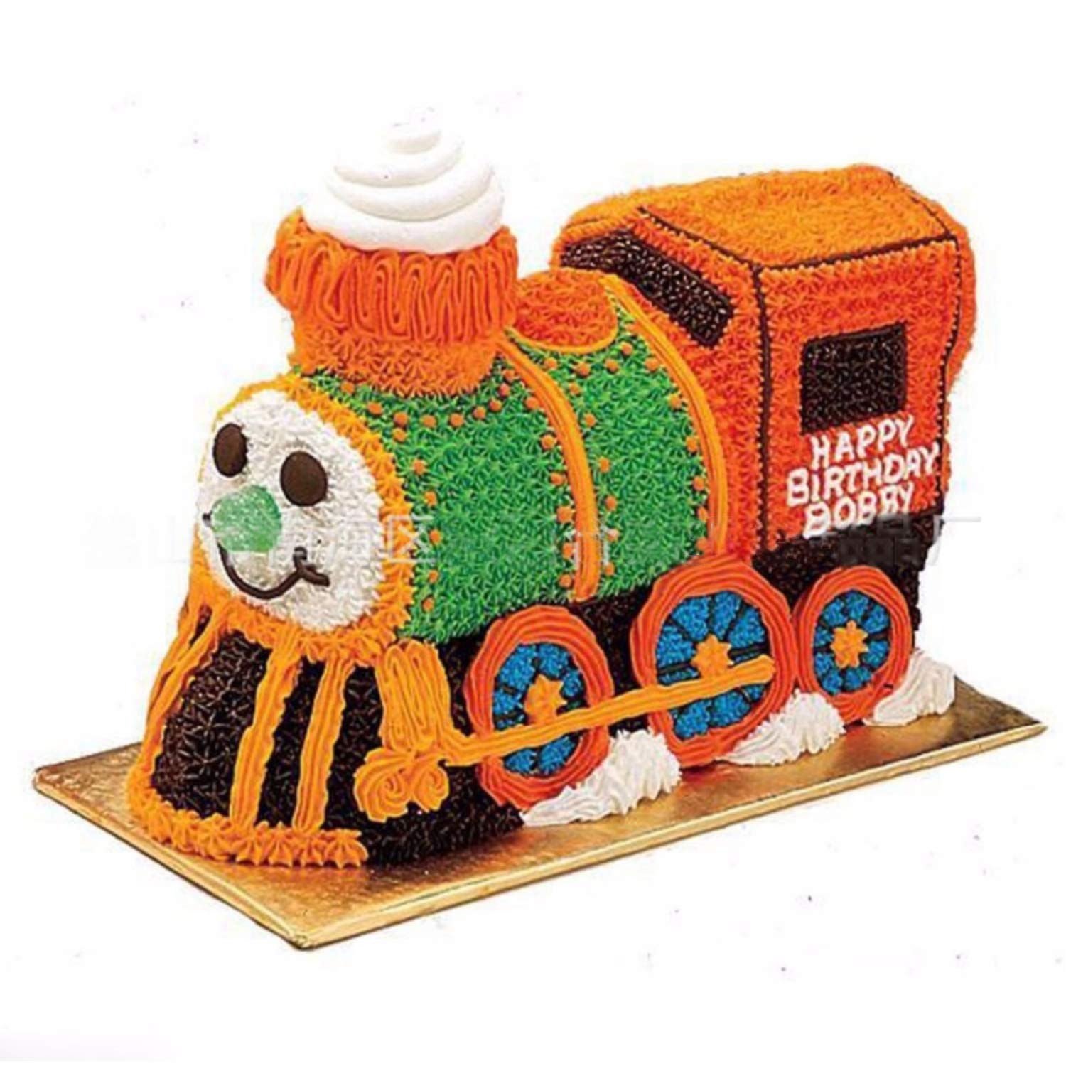 Train Cake Pan, Locomotive Cake Pan Mold, 3D Birthday Cake Pan, Aluminum Alloy Cake Molds Nonstick Baking Tools (11.5 Inches)