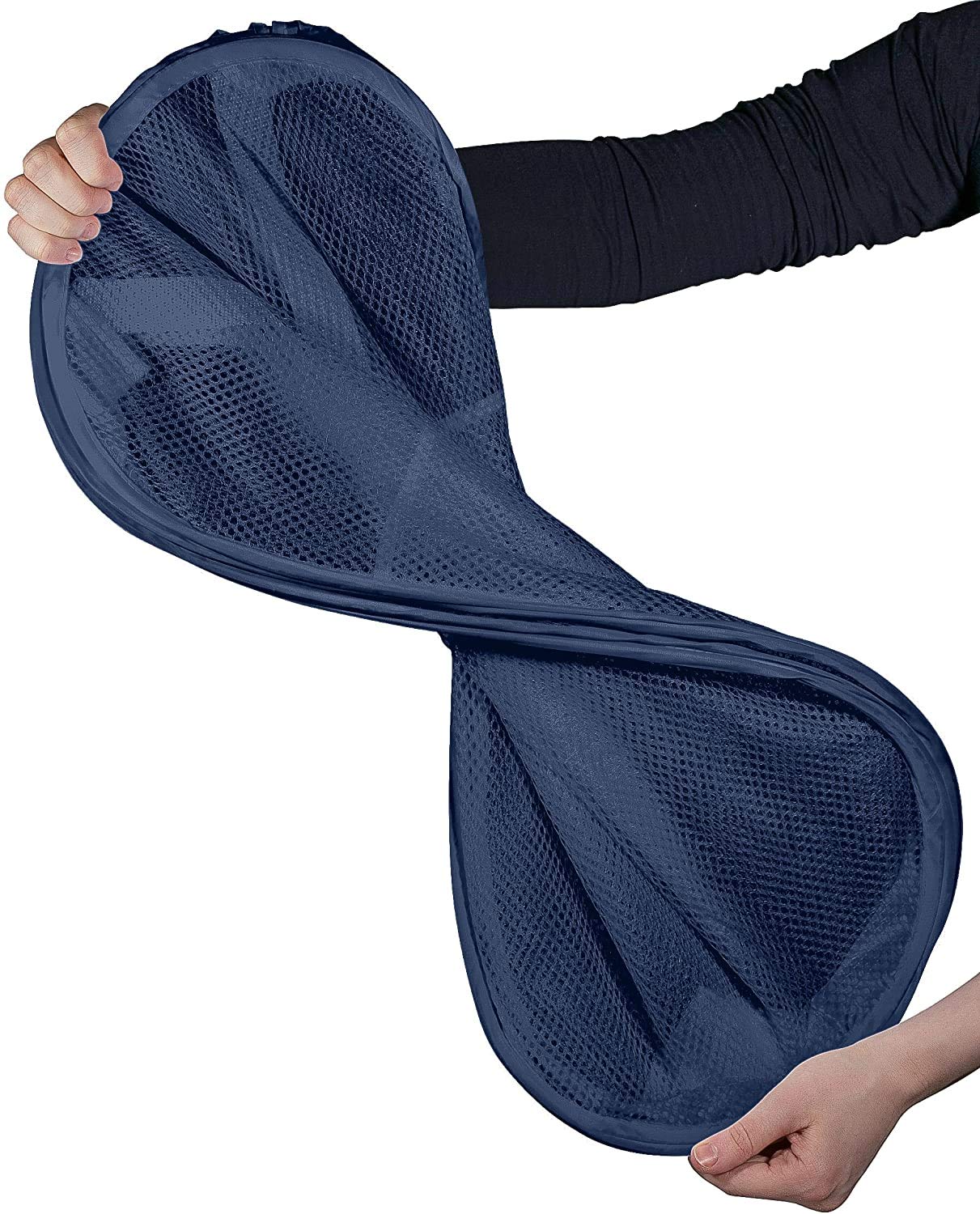 Bud Mesh Pop Up Laundry Hamper, Foldable Clothes Hamper For Kids Room, College Dorm Or Travel, Collapsible Basket For Storage, B