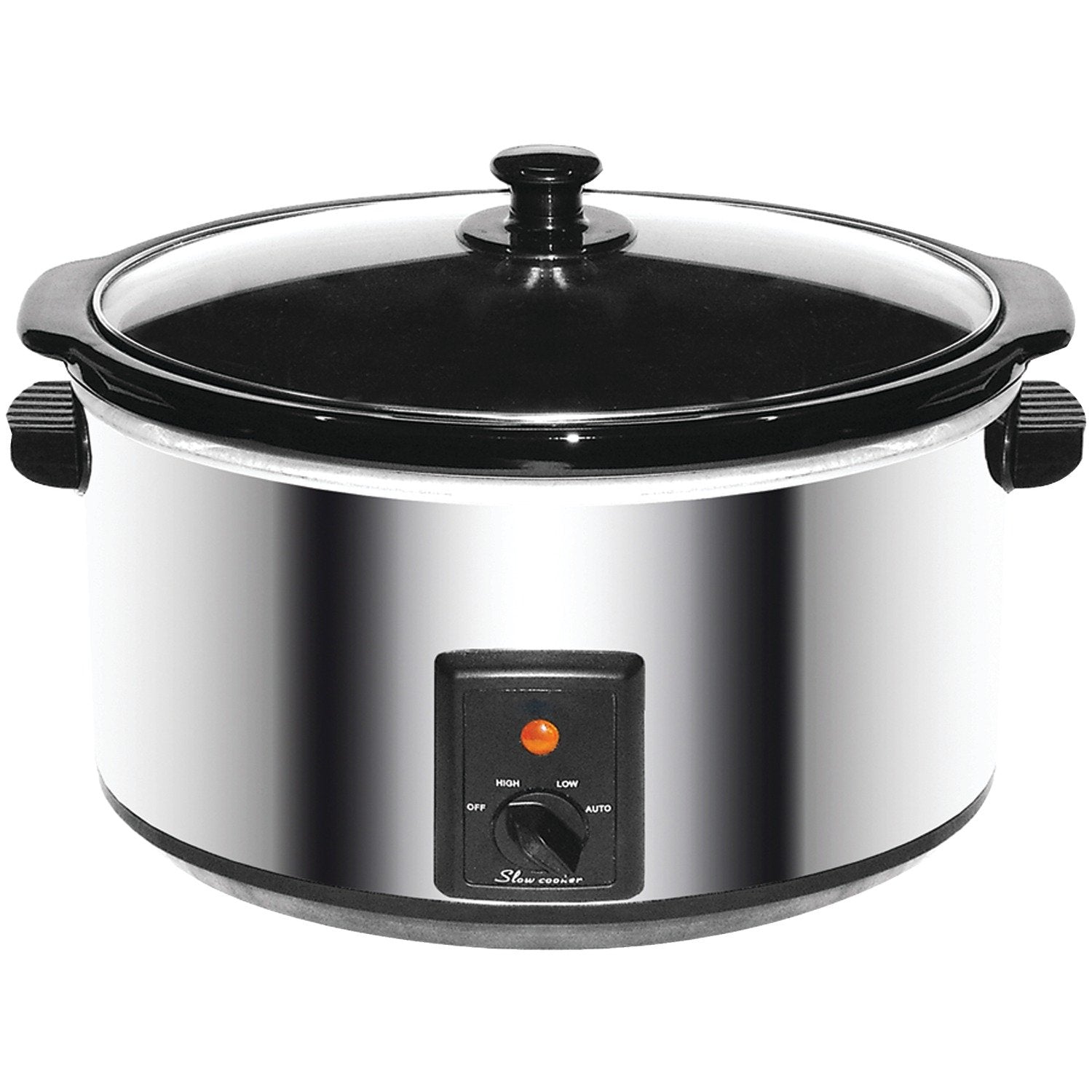 Brentwood Slow Cooker, 8 Quart, Stainless Steel