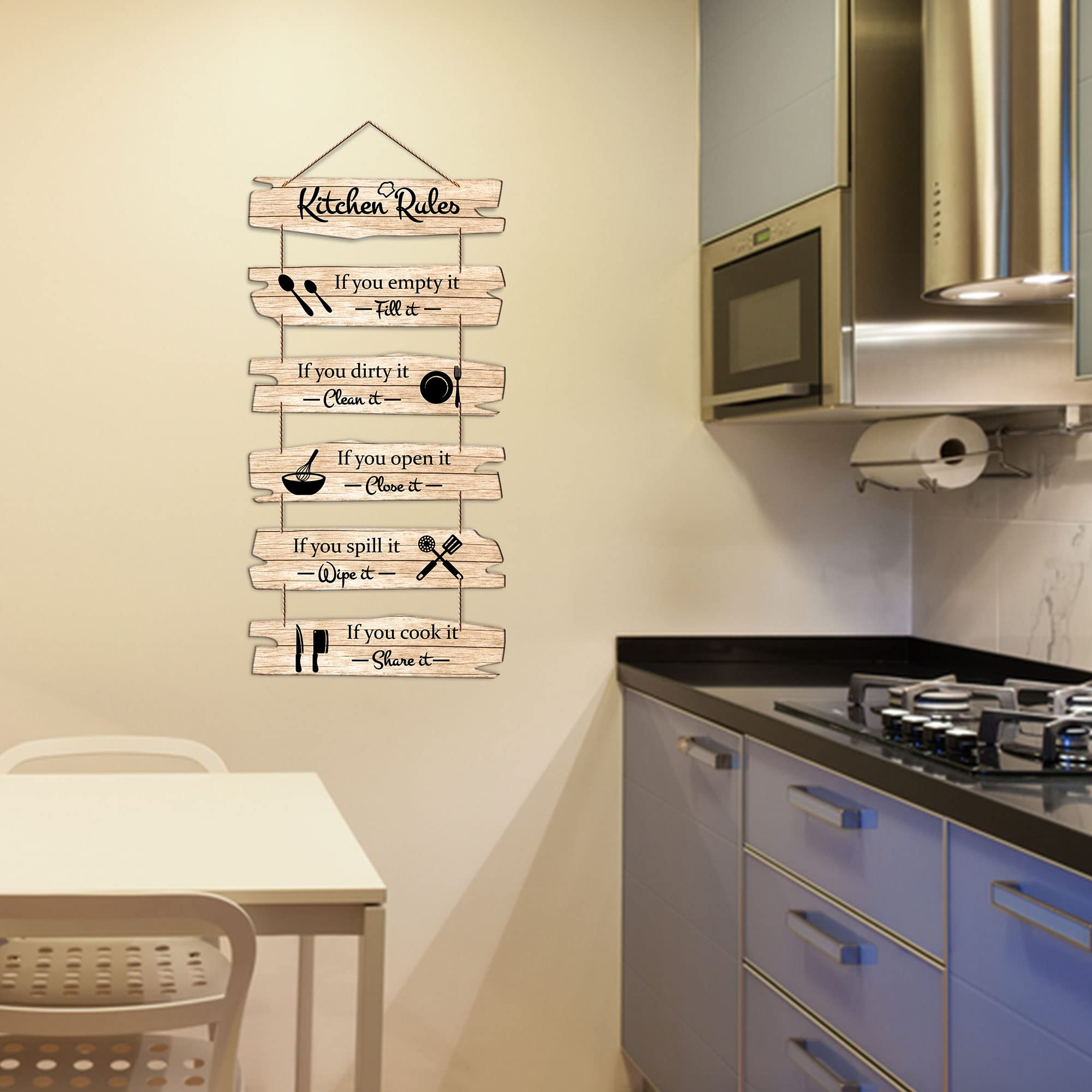 Artvibes Decorative Wall Hanging Decoration item for Kitchen | Bedroom | Living Room | Home Decor | House Warming Gifts | Kitche