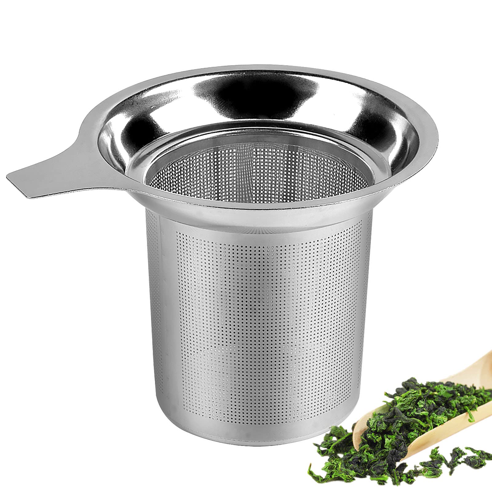 Zibuyu Tea Strainer For Kitchen Utensils Stainless Steel Tea Stainer & Food Grade Coffee Filter Fine Tea Mesh Strainer For Teapo