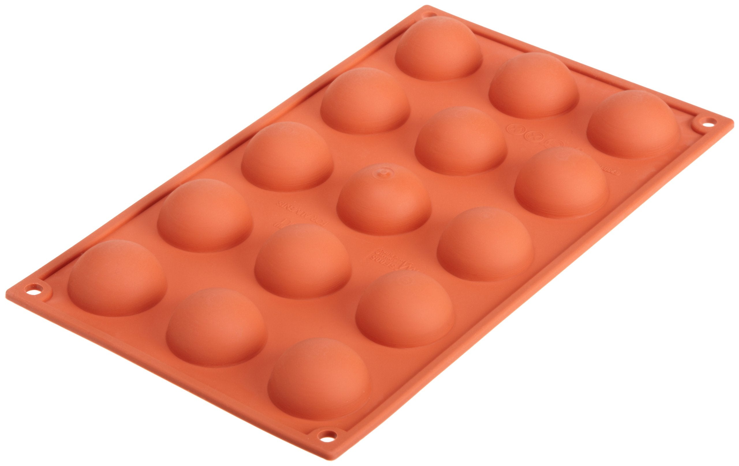 Silikomart Siliconflex Half-Sphere Mold, 1.57 Inch Diameter X 0.78 Inch High