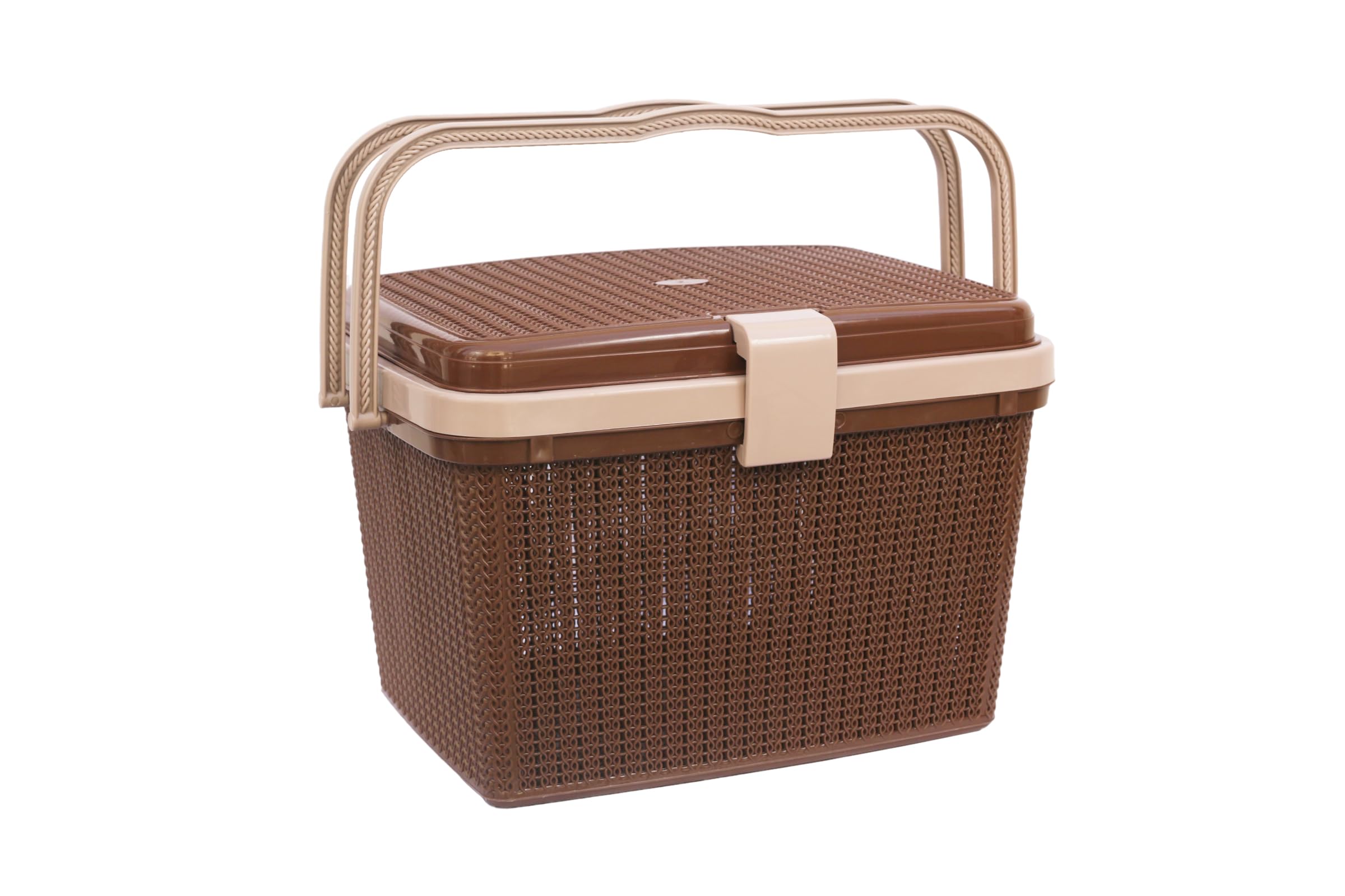 Nayasa Rope Picnic Basket | Ideal For Carrying Food, Ideal Fro Carryig Pet | Strong Sturdy And Long Lasting| Toy & Baby Cloth St