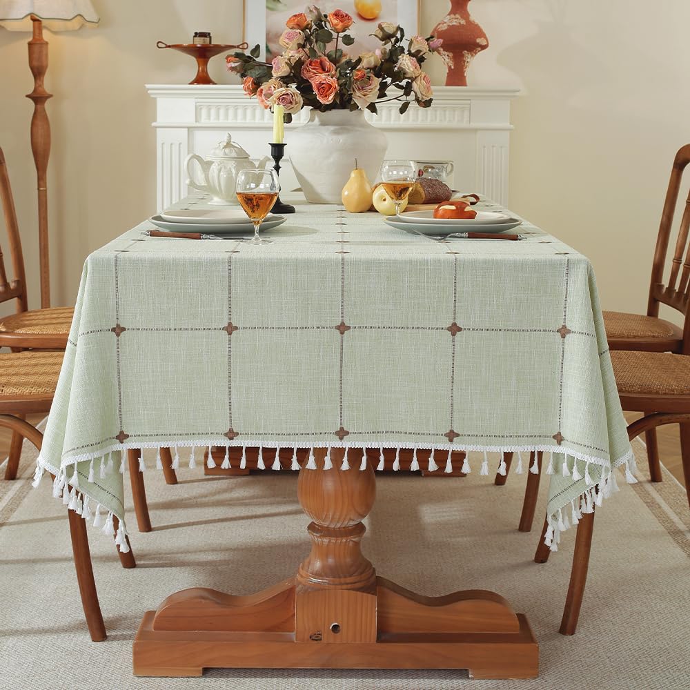 Pahajim Wrinkle Free Table Cloths for Kitchen Dining Party tablecloths Table Cloth for Rectangle Tables Farmhouse Tablecloth Chr