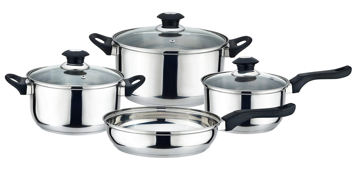 J&V TEXTILES 7-Piece Non-Stick Kitchen Cookware Set, Pots and Pans*