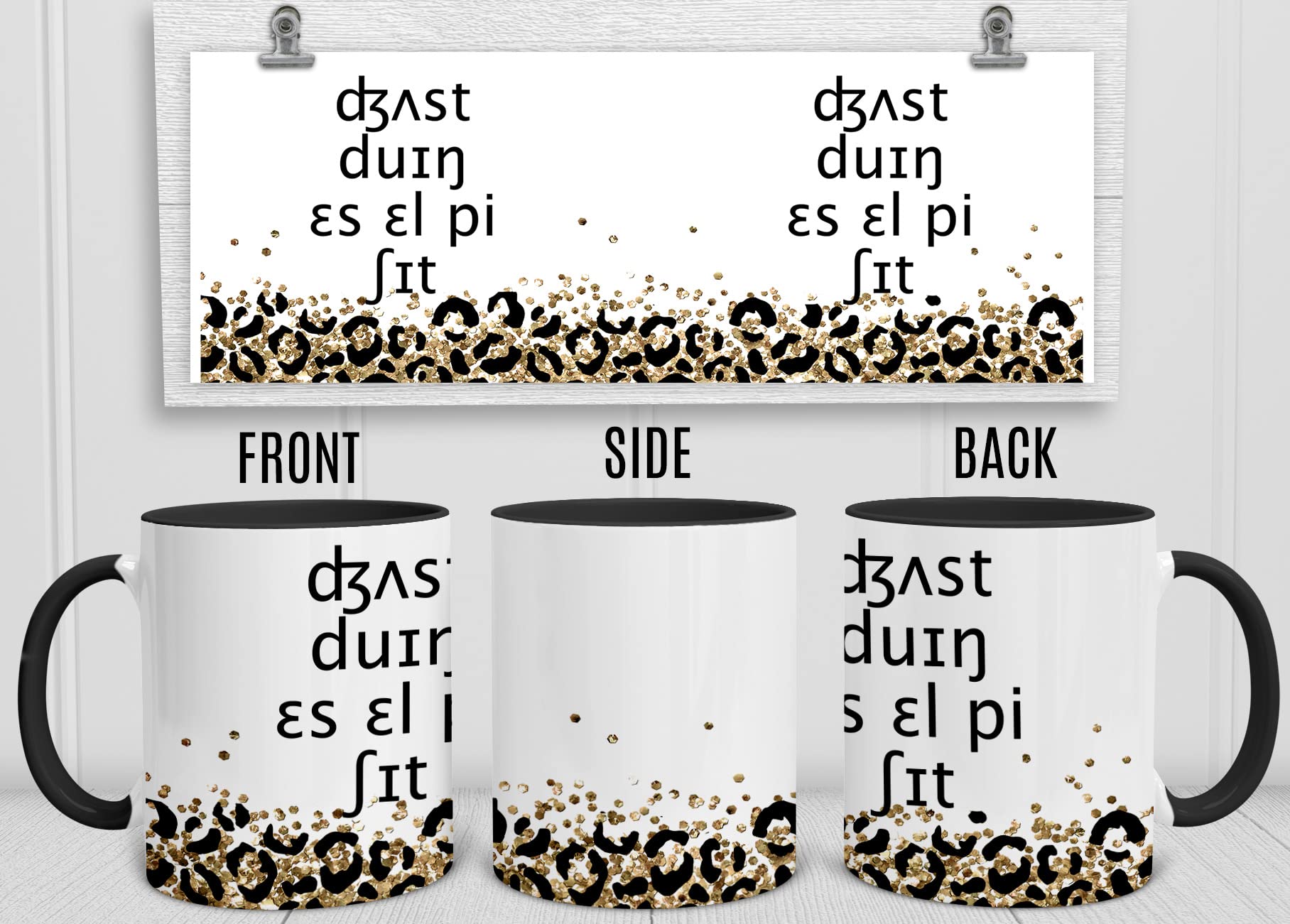 YouNique Designs Speech Pathologist Mug, 11 Ounces, Slp Cup for Speech Language Pathologist Mug, Speech Therapist Coffee Mug (Bl