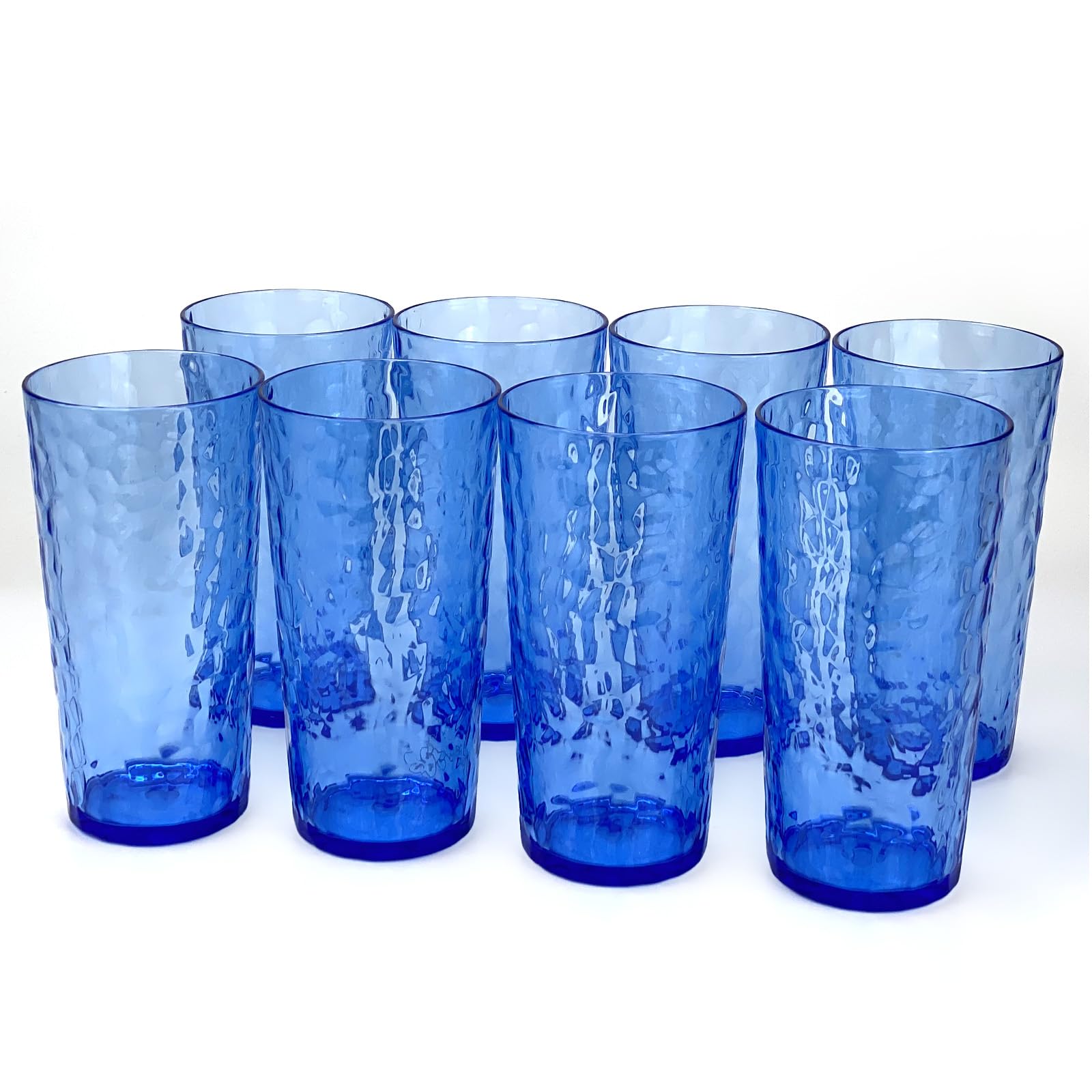 Yalin 24Ounce Plastic Tumbler Acrylic Drinking Glasses, Reusable Plastic Cups, Stackable, BPAFree, Shatter Proof, Dishwasher S